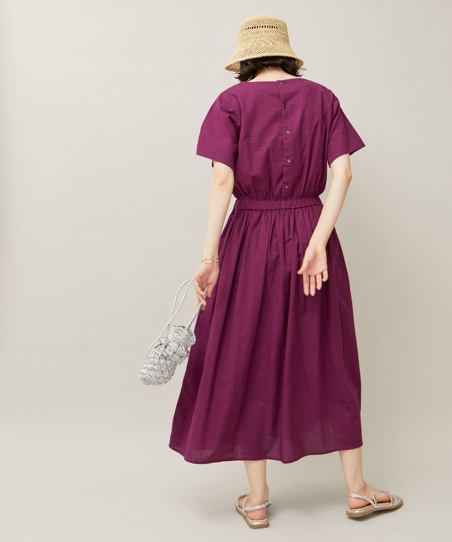 ROPE' PICNIC R「【WEB限定カラー:スミクロ】INDIAウエストマークワンピース」|ワンピース|