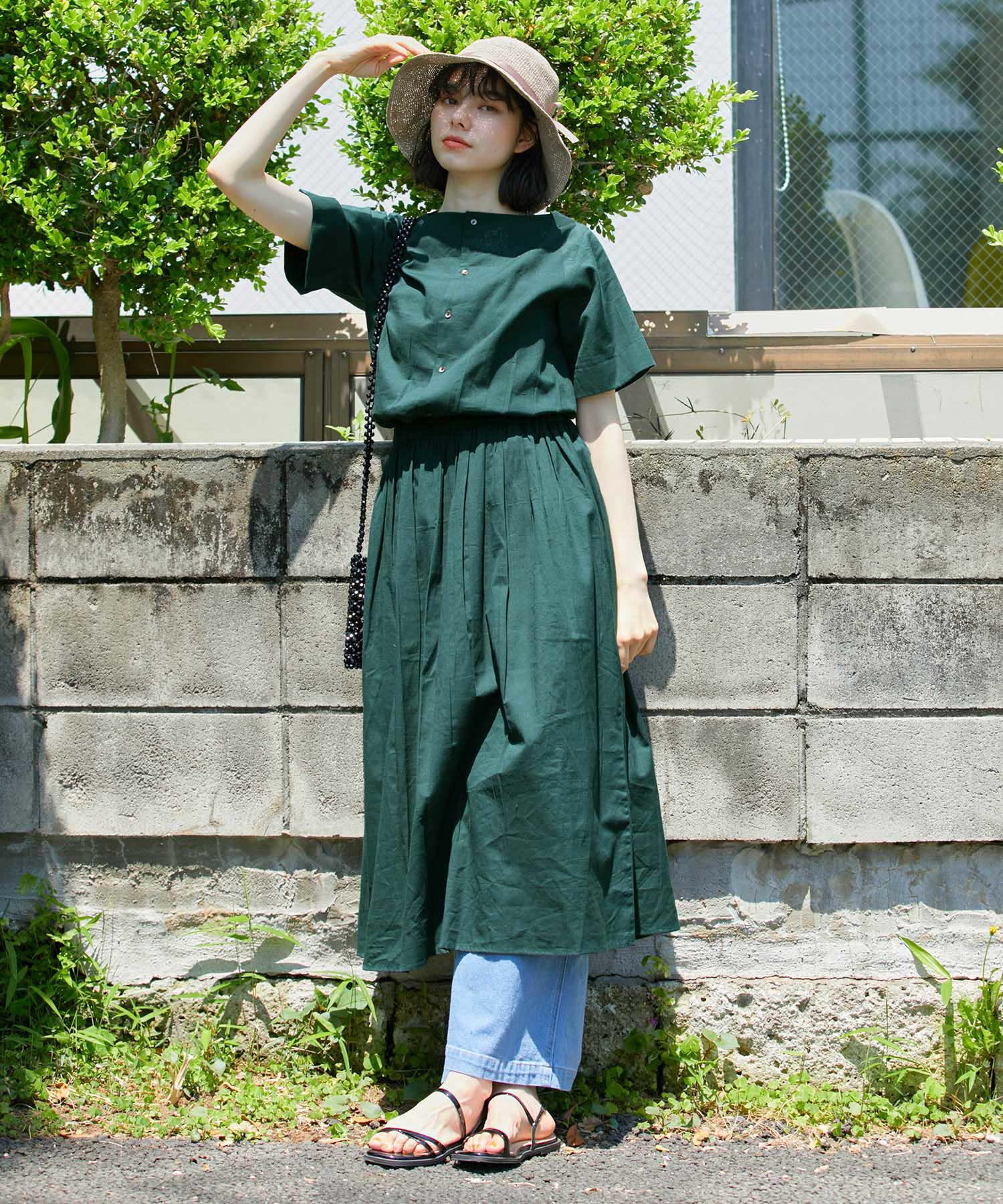 ROPE' PICNIC R「【WEB限定カラー:スミクロ】INDIAウエストマークワンピース」|ワンピース|