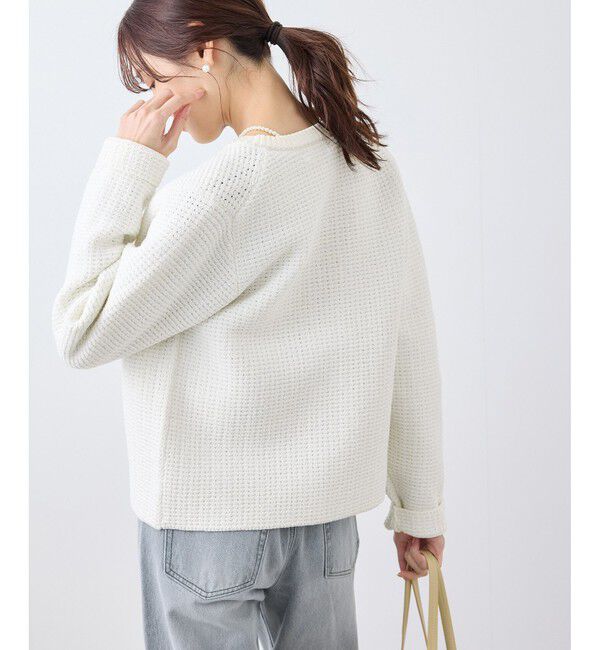 Rope&rsquo;Picnic「ゴールドボタンサマーツイードカーディジャケット」|カーディガン|