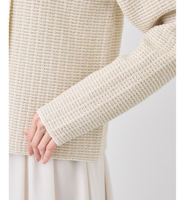 Rope&rsquo;Picnic「ゴールドボタンサマーツイードカーディジャケット」|カーディガン|