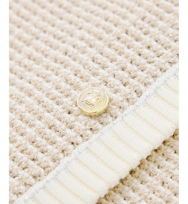 Rope&rsquo;Picnic「ゴールドボタンサマーツイードカーディジャケット」|カーディガン|