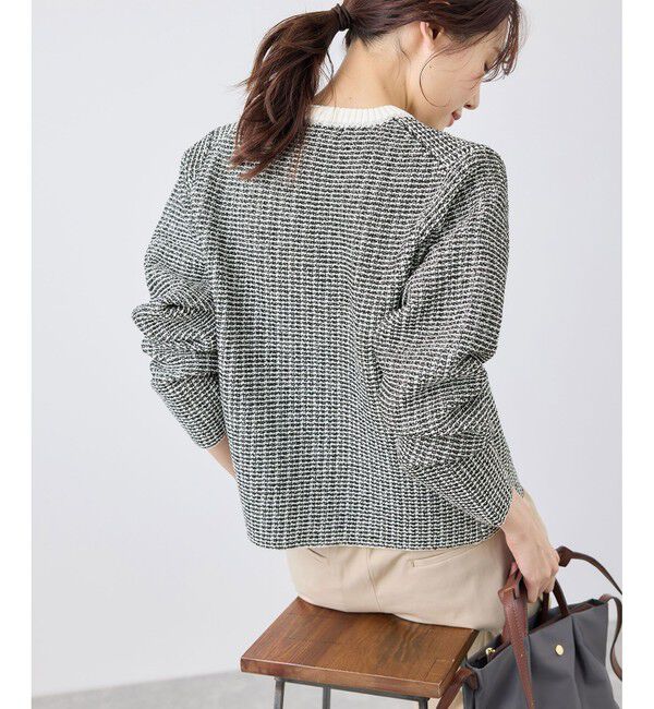 Rope&rsquo;Picnic「ゴールドボタンサマーツイードカーディジャケット」|カーディガン|