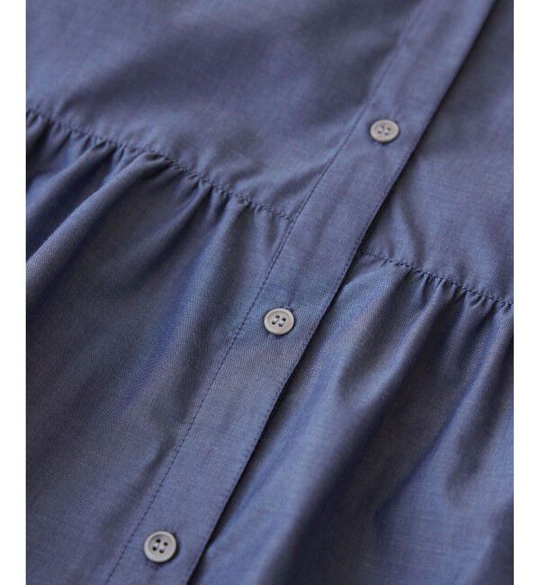 Rope&rsquo;Picnic「【花粉ガード・防シワ】ギャザーシャツブラウス」|シャツ・ブラウス|