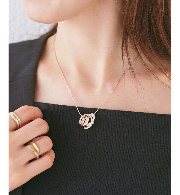 ROPE PICNIC PASSAGE「パールリングネックレス」|ネックレス|