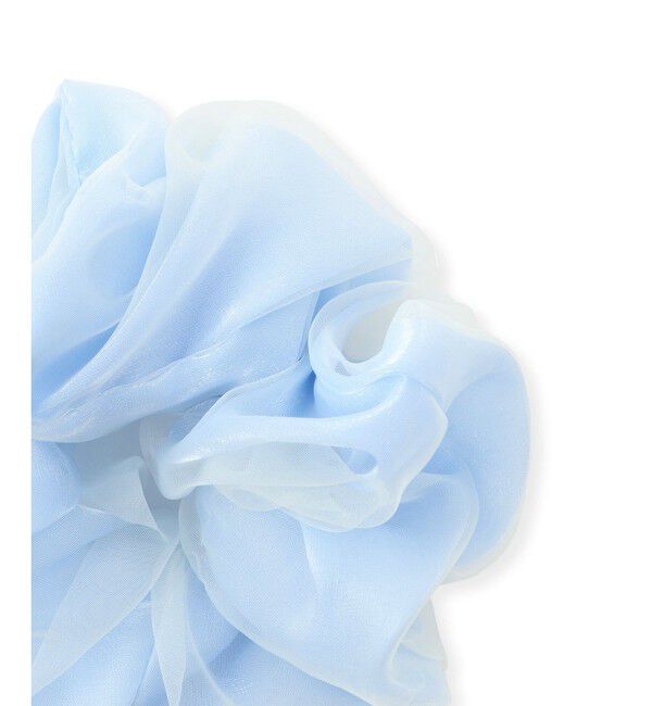 ROPE PICNIC PASSAGE「プレート付きオーガンジー&times;シャイニーコンビシュシュ」|ヘアゴム・シュシュ|