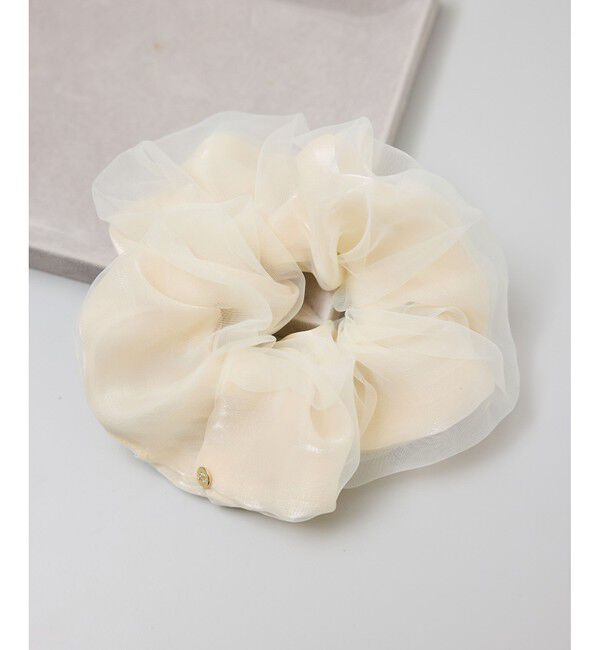 ROPE PICNIC PASSAGE「プレート付きオーガンジー&times;シャイニーコンビシュシュ」|ヘアゴム・シュシュ|キナリ(16)