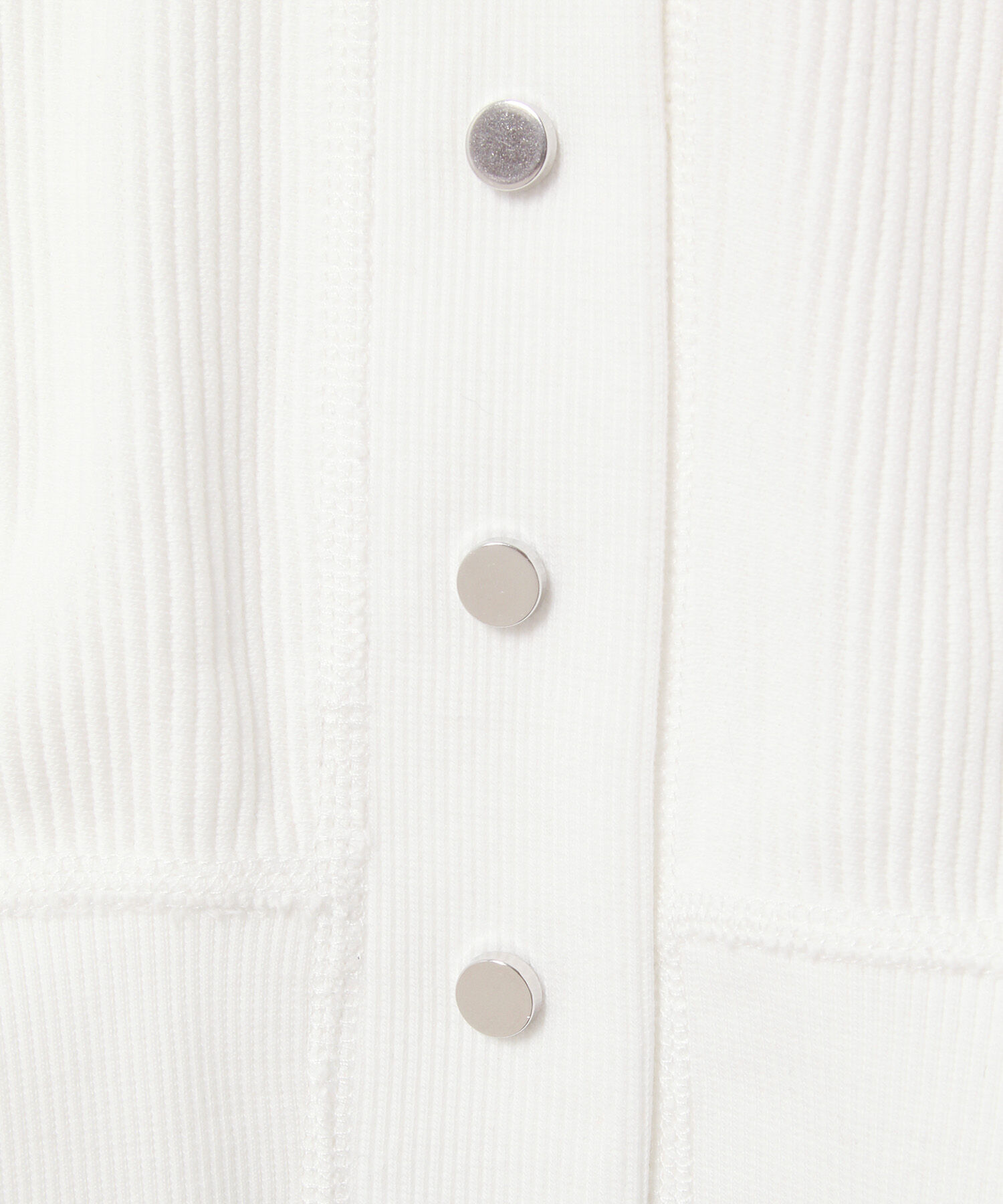 ADAM ET ROPE'「【サステナブル】キーネックスナップカーディガン」|カーディガン|