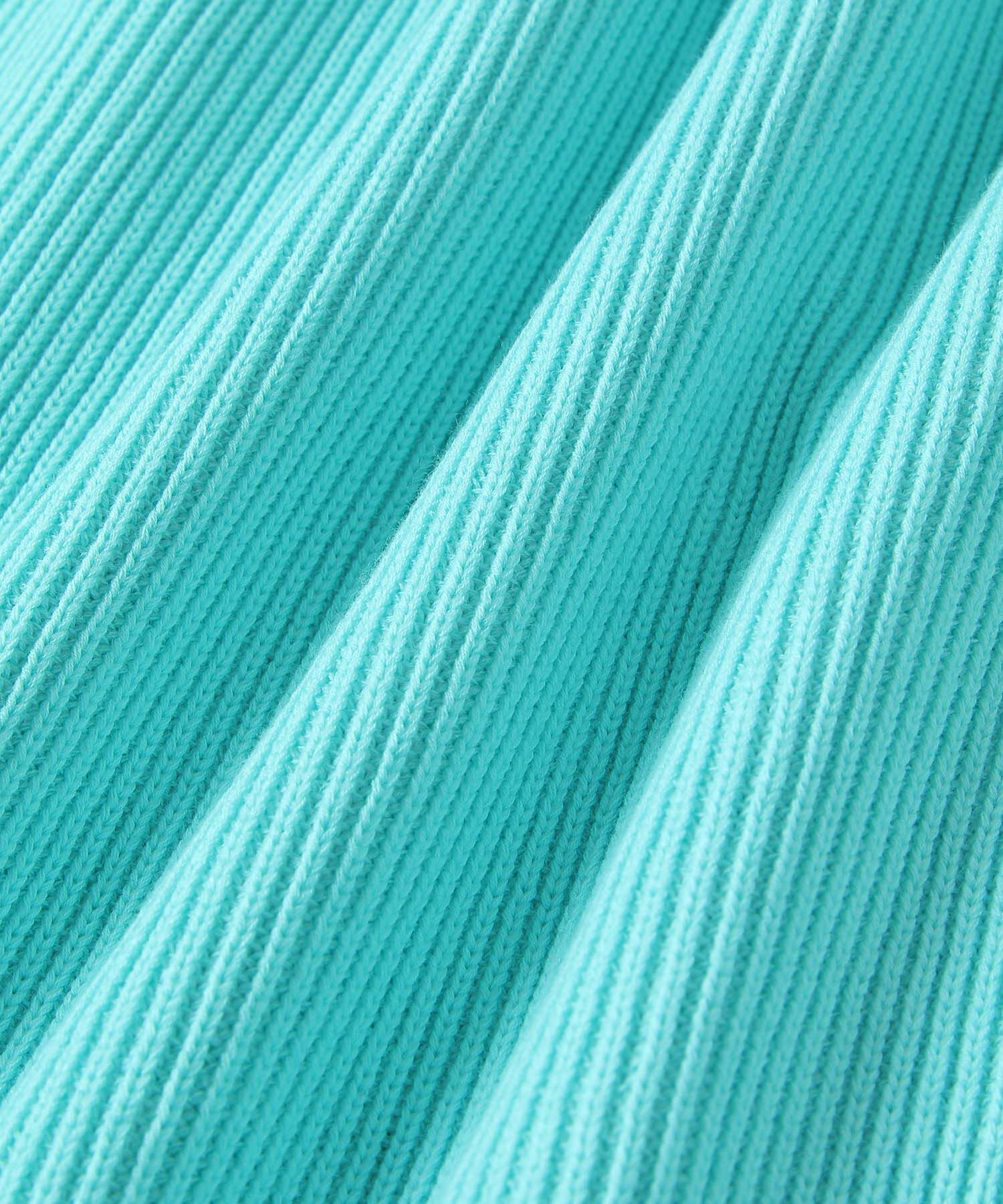 ADAM ET ROPE'「オーガニックコットンキーネックフォルムカーディガン」|カーディガン|