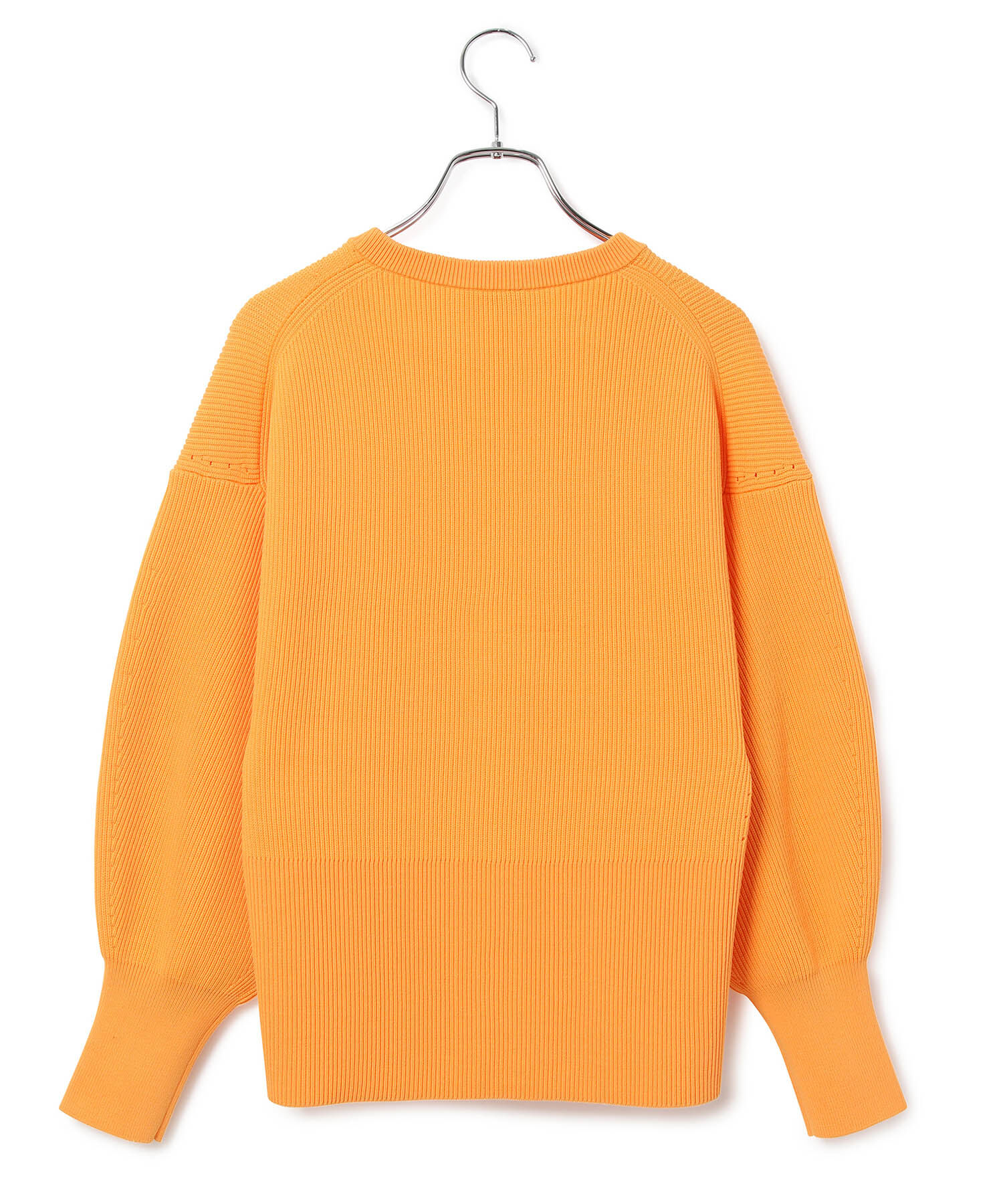 ADAM ET ROPE'「オーガニックコットンキーネックフォルムカーディガン」|カーディガン|