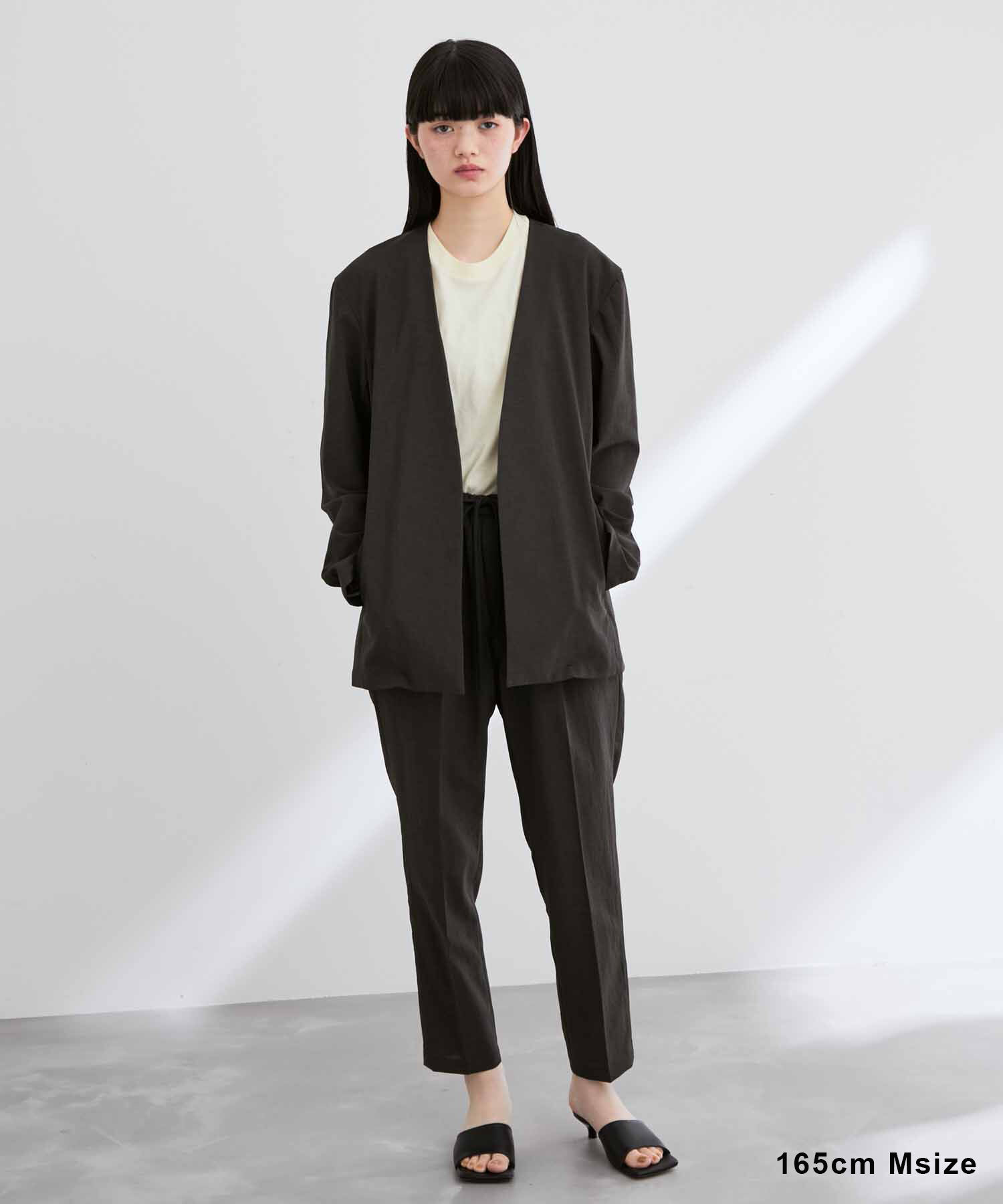 ADAM ET ROPE'「【RIRANCHA/リランチェ】ノーカラージャケット セットアップ / 速乾 / 冷感 / イージーケア / ユニセックス」|スーツ|