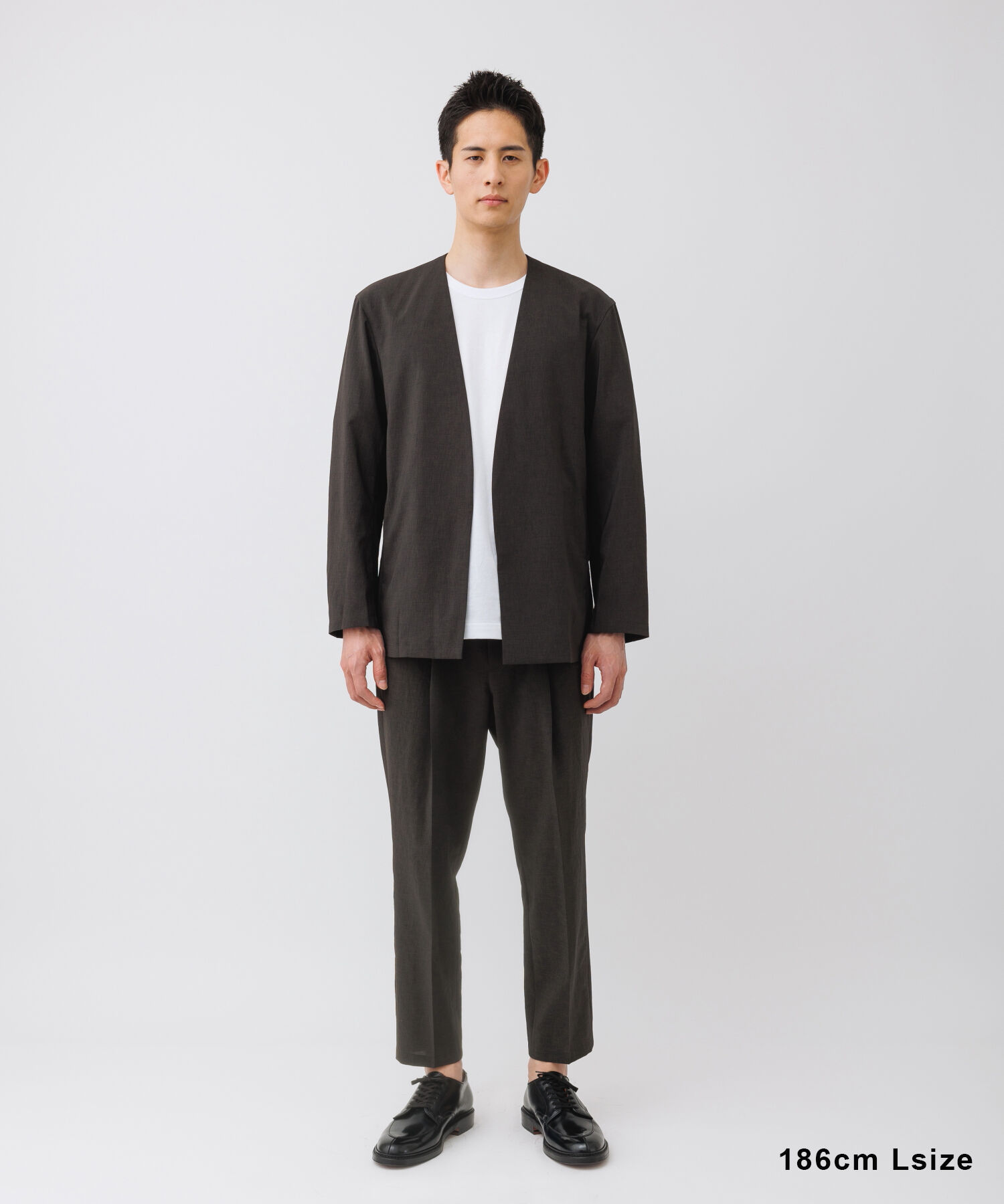 ADAM ET ROPE'「【RIRANCHA/リランチェ】ノーカラージャケット セットアップ / 速乾 / 冷感 / イージーケア / ユニセックス」|スーツ|