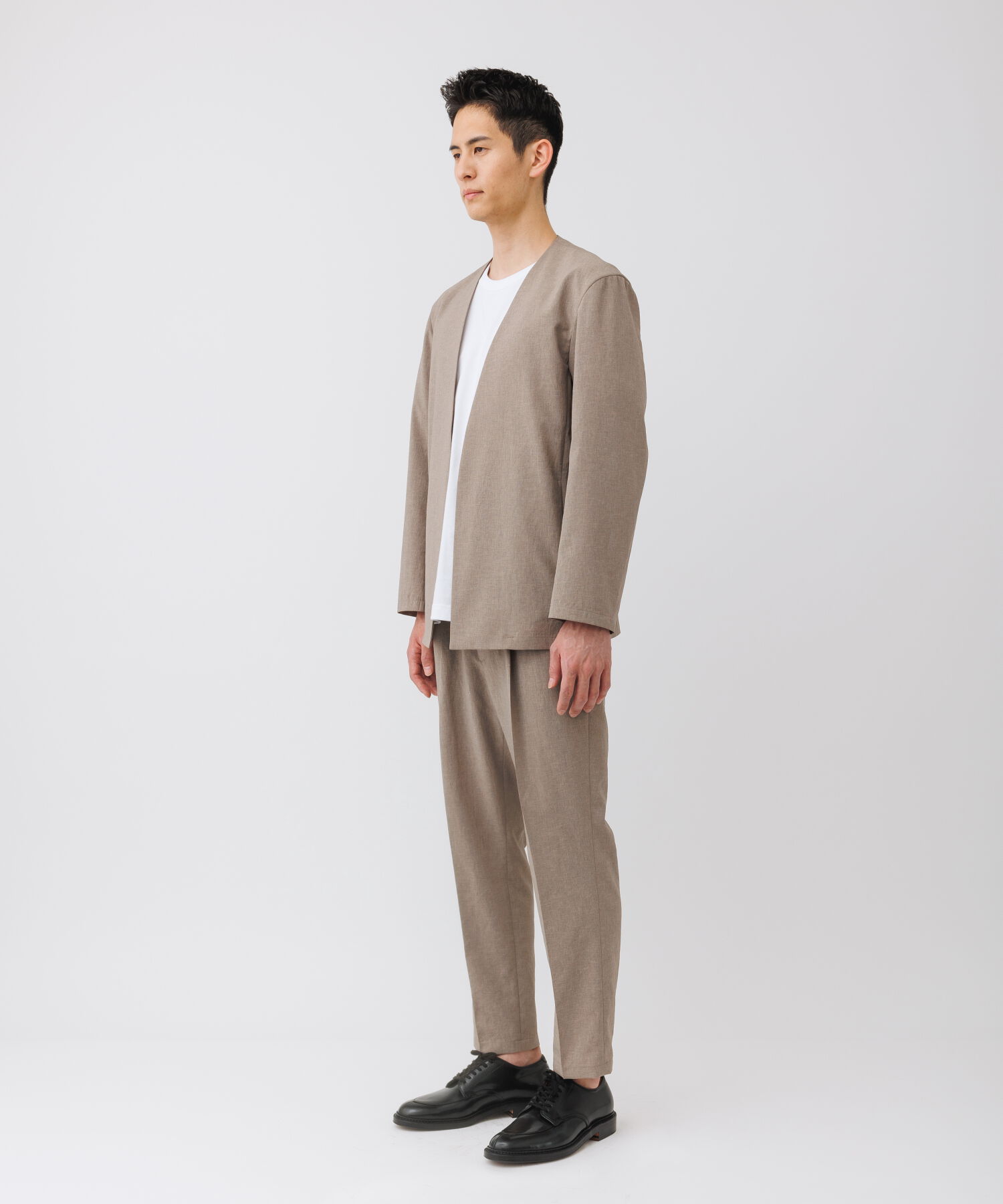 ADAM ET ROPE'「【RIRANCHA/リランチェ】ノーカラージャケット セットアップ / 速乾 / 冷感 / イージーケア / ユニセックス」|スーツ|