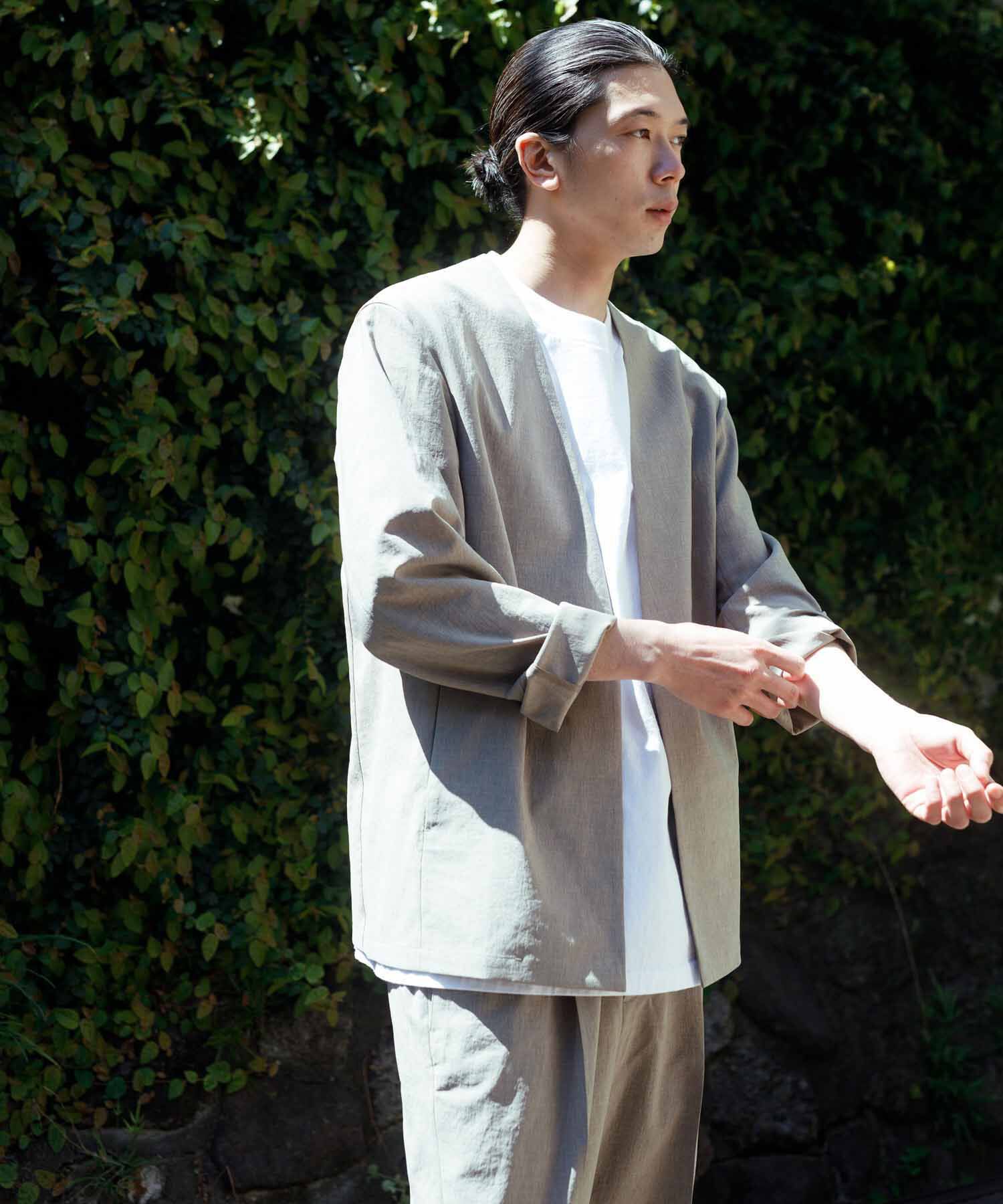 ADAM ET ROPE'「【RIRANCHA/リランチェ】ノーカラージャケット セットアップ / 速乾 / 冷感 / イージーケア / ユニセックス」|スーツ|