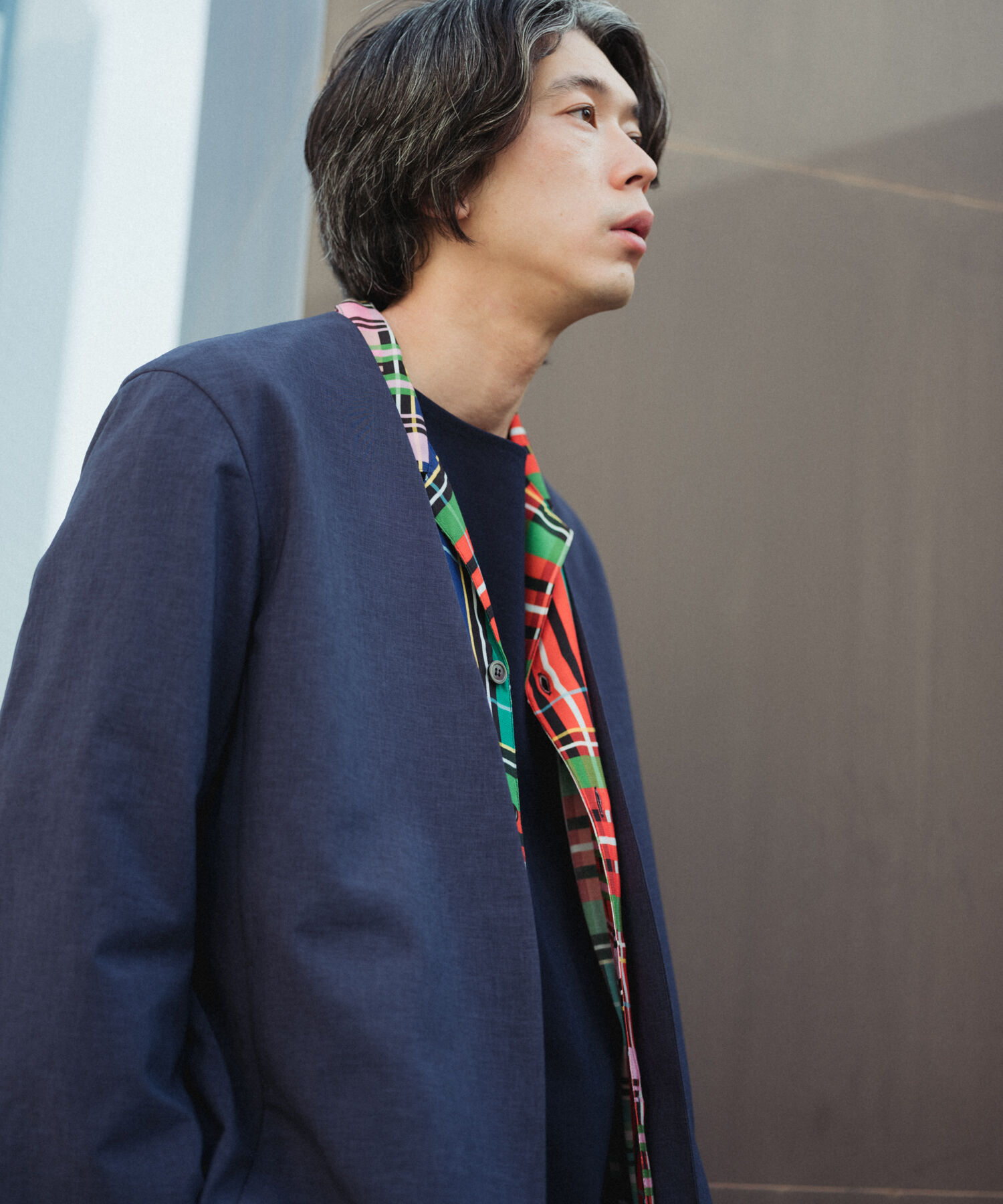 ADAM ET ROPE'「【RIRANCHA/リランチェ】ノーカラージャケット セットアップ / 速乾 / 冷感 / イージーケア / ユニセックス」|スーツ|