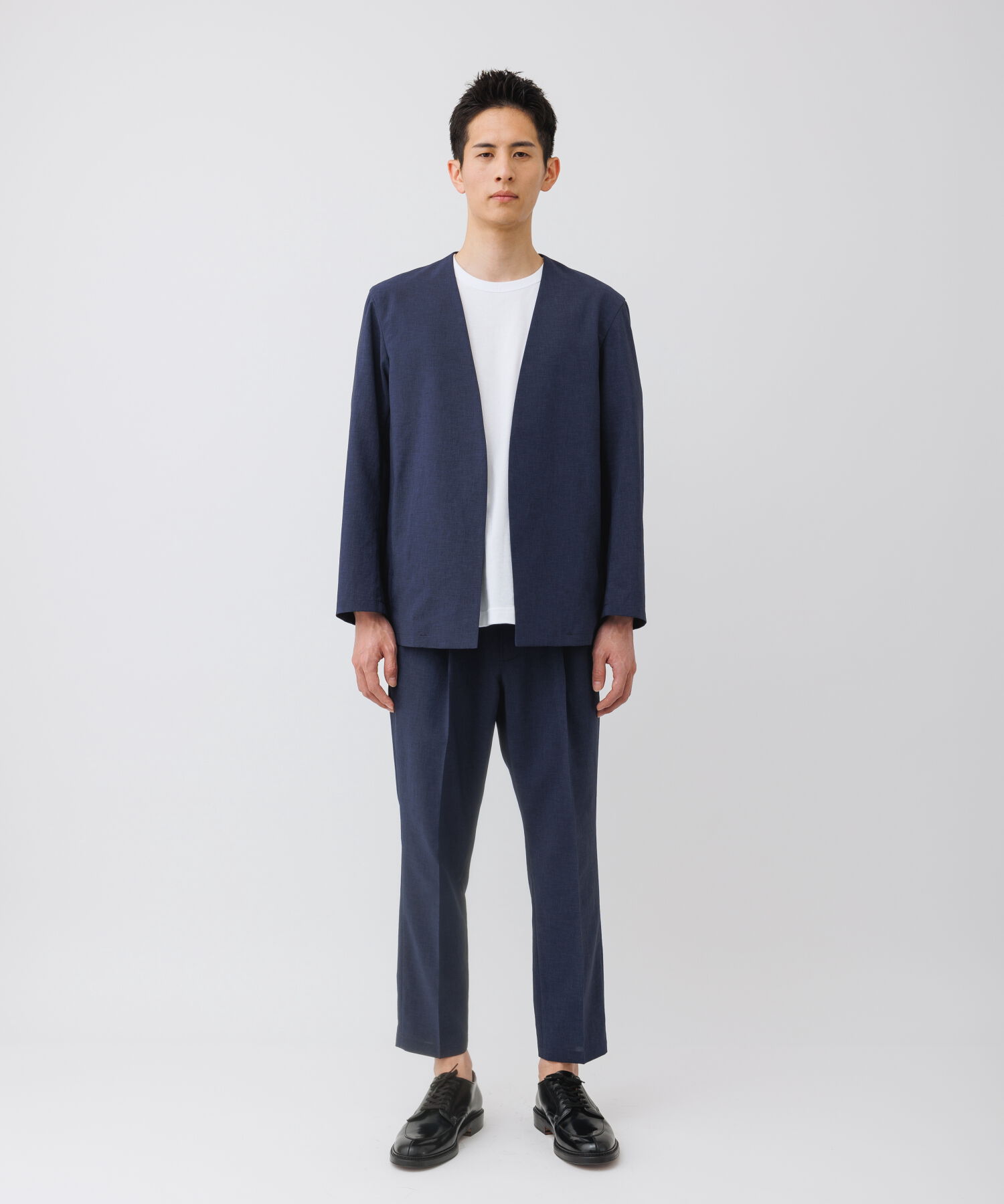 ADAM ET ROPE'「【RIRANCHA/リランチェ】ノーカラージャケット セットアップ / 速乾 / 冷感 / イージーケア / ユニセックス」|スーツ|