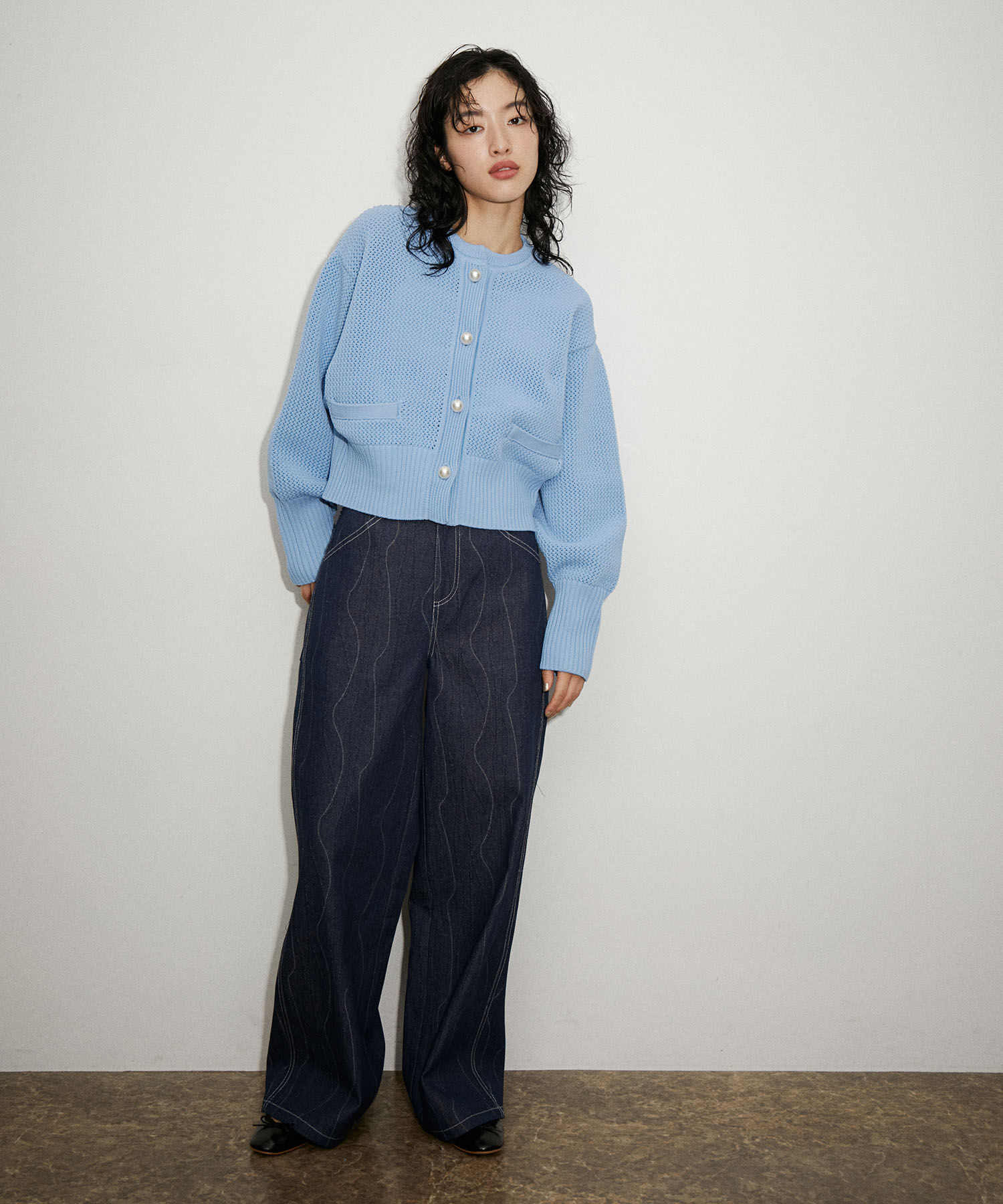 ADAM ET ROPE'「【WEB限定・一部公式サイト限定カラー】パターンニットカーディガン」|カーディガン|