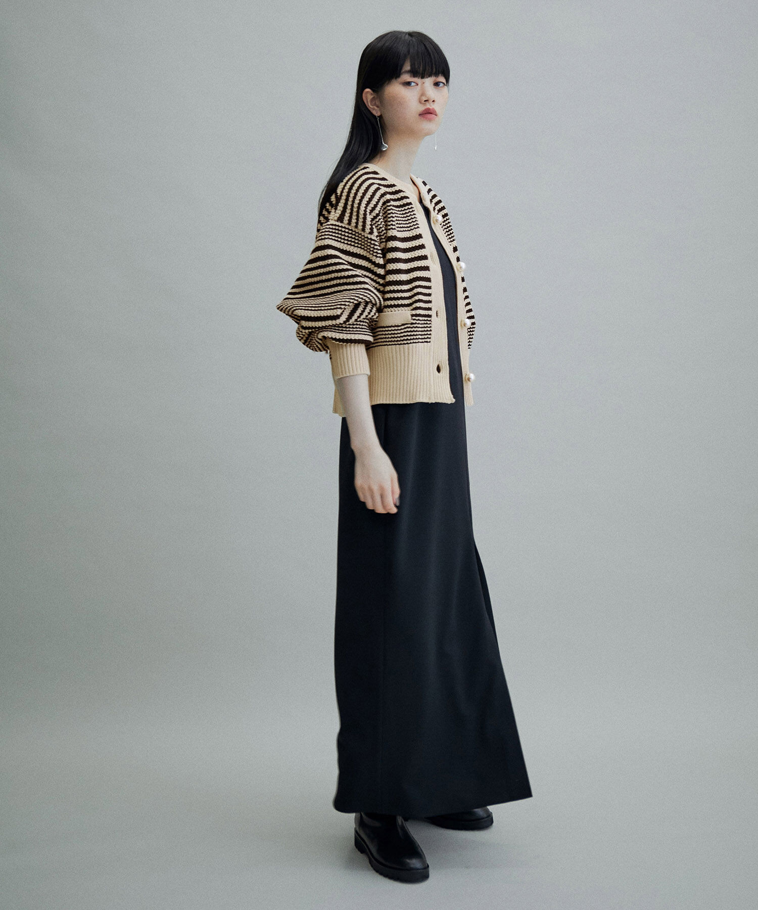 ADAM ET ROPE'「【WEB限定・一部公式サイト限定カラー】パターンニットカーディガン」|カーディガン|