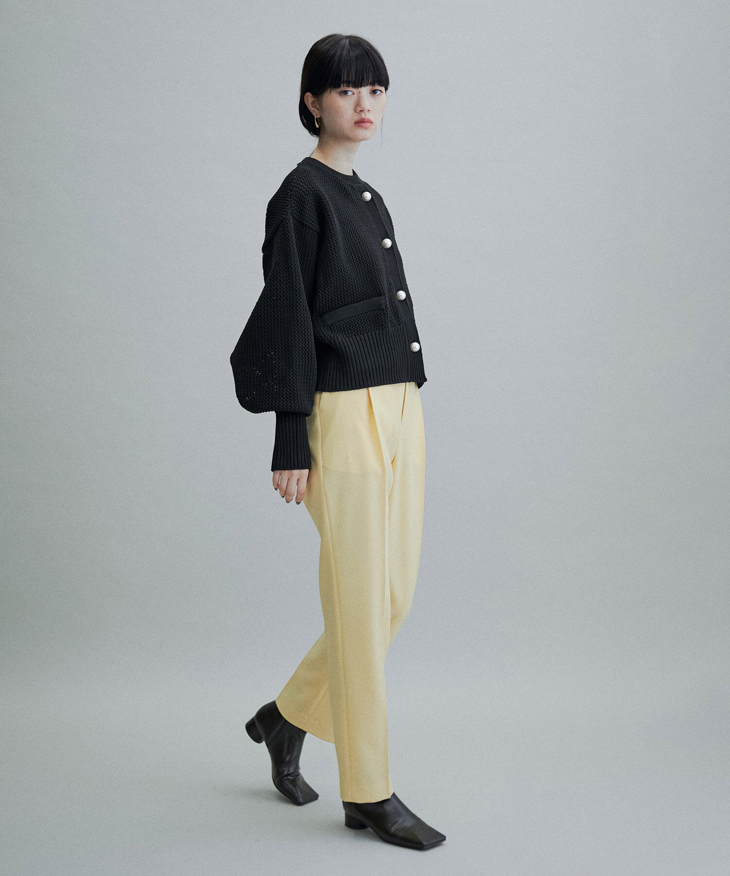 ADAM ET ROPE'「【WEB限定・一部公式サイト限定カラー】パターンニットカーディガン」|カーディガン|