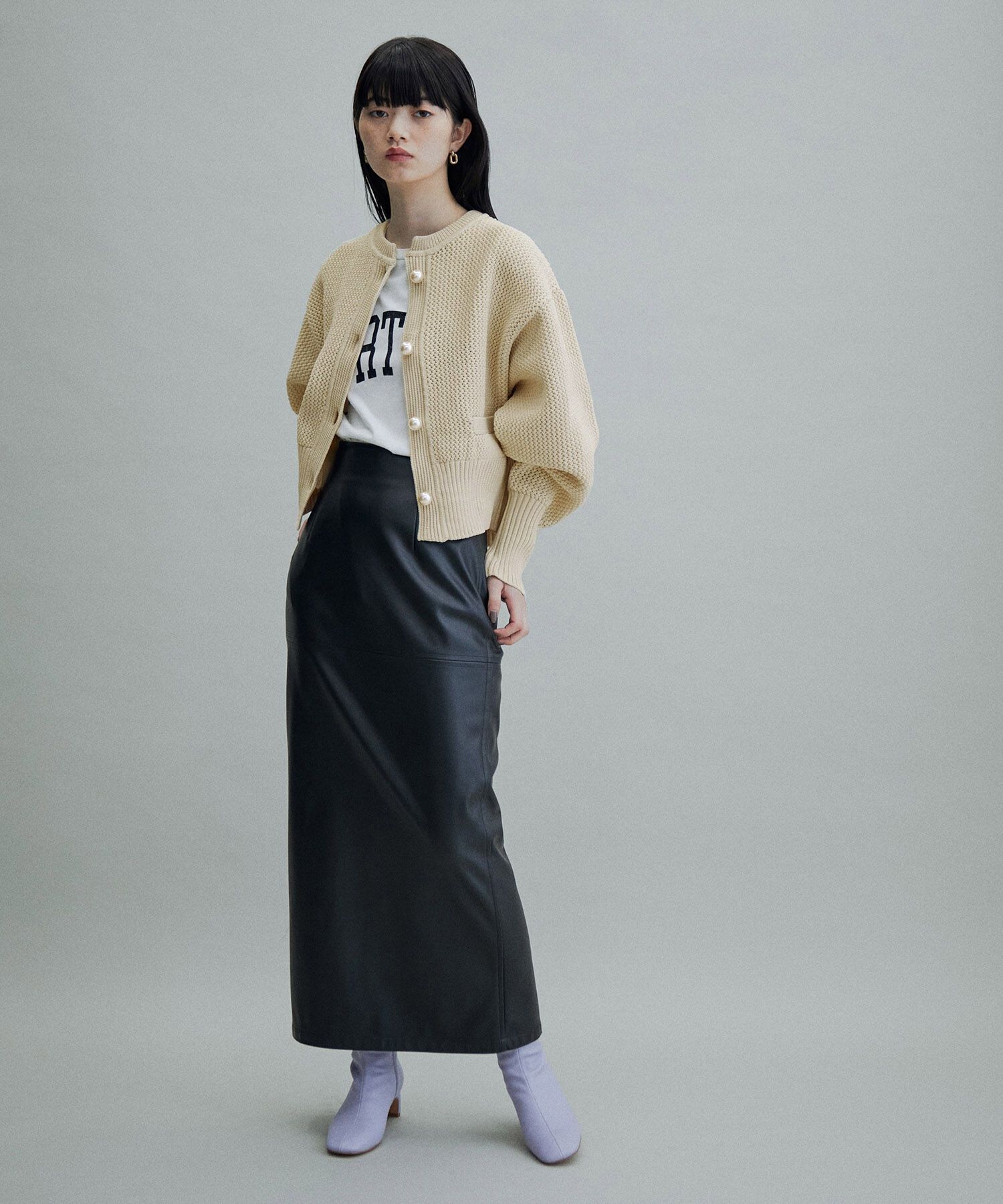 ADAM ET ROPE'「【WEB限定・一部公式サイト限定カラー】パターンニットカーディガン」|カーディガン|