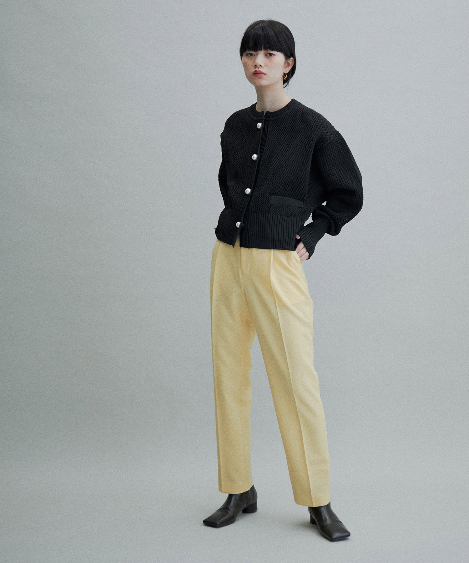 ADAM ET ROPE'「【WEB限定・一部公式サイト限定カラー】パターンニットカーディガン」|カーディガン|