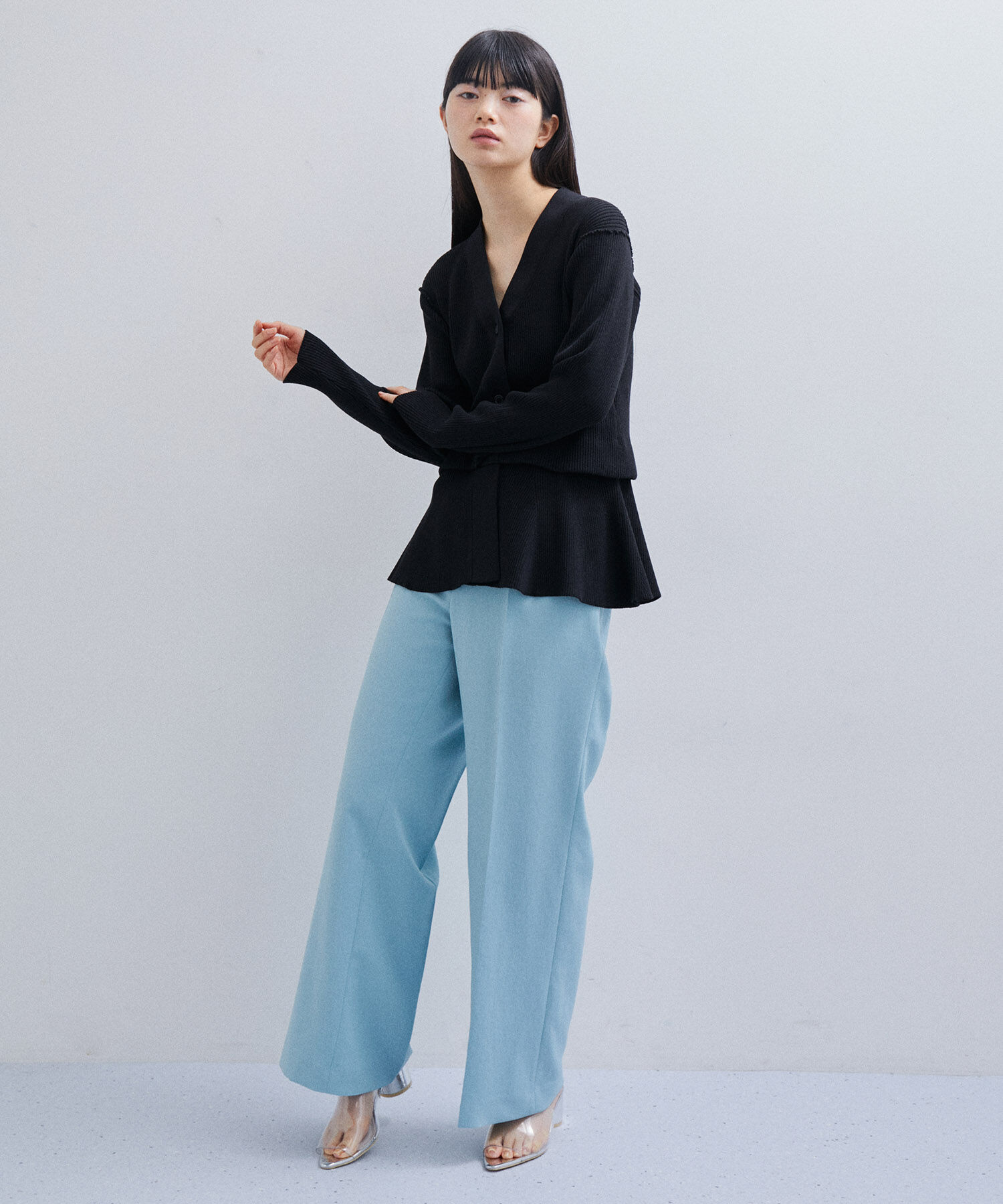 ADAM ET ROPE'「【サステナブル】レングス2WAYカーディガン」|カーディガン|