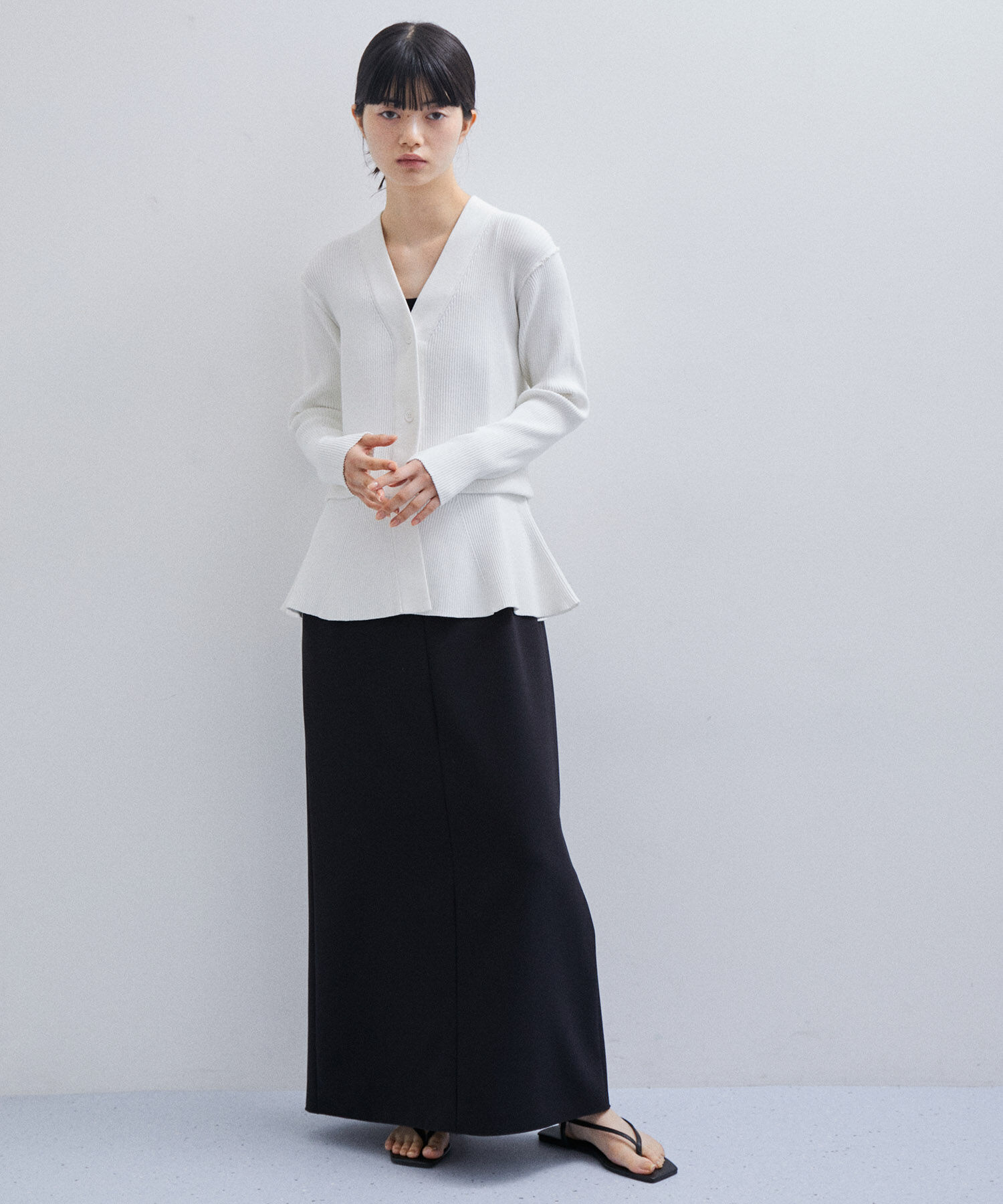 ADAM ET ROPE'「【サステナブル】レングス2WAYカーディガン」|カーディガン|