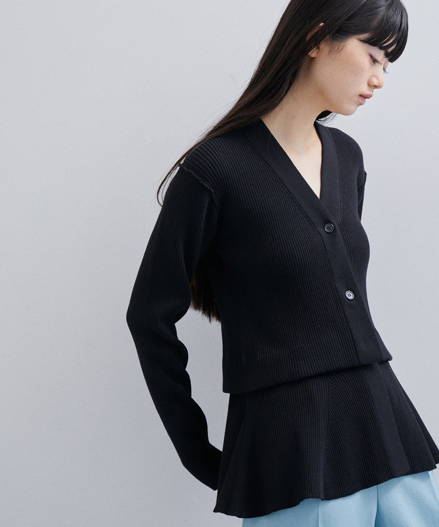 ADAM ET ROPE'「【サステナブル】レングス2WAYカーディガン」|カーディガン|