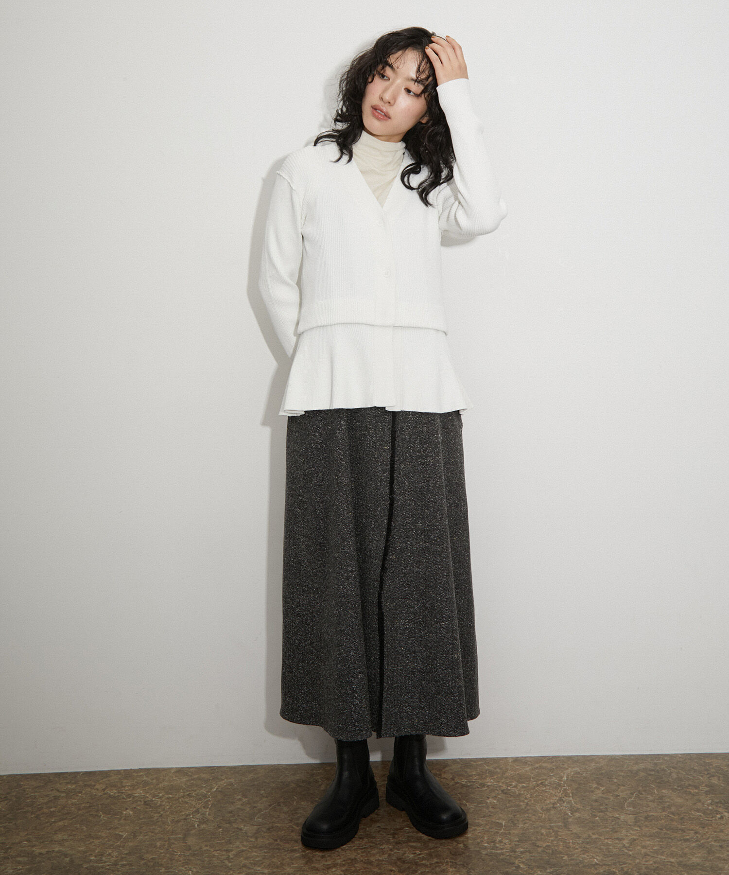 ADAM ET ROPE'「【サステナブル】レングス2WAYカーディガン」|カーディガン|