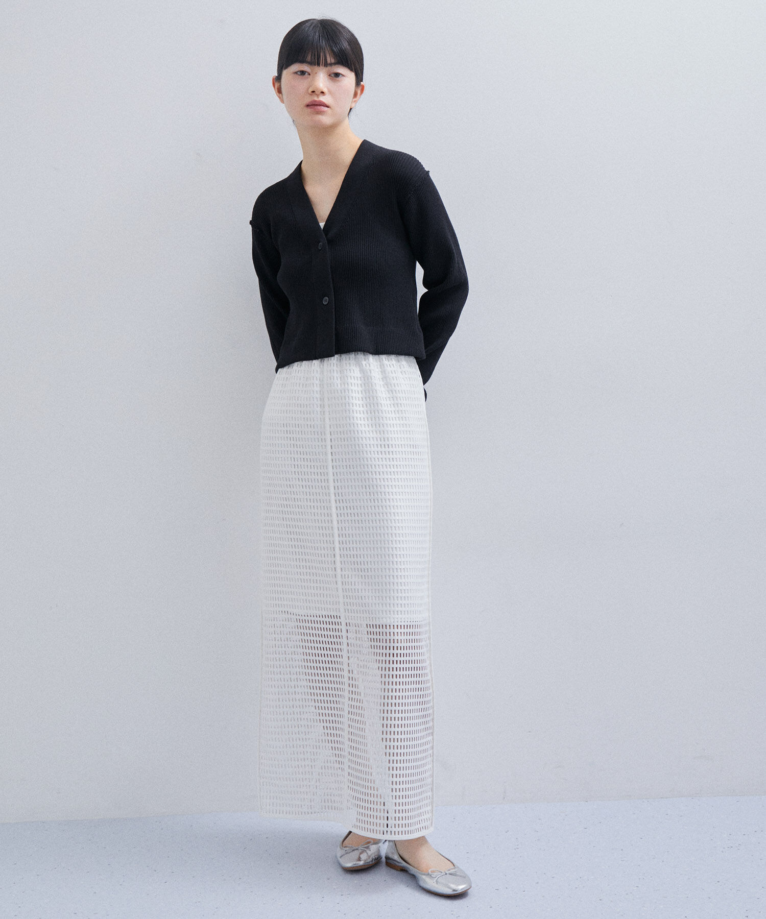 ADAM ET ROPE'「【サステナブル】レングス2WAYカーディガン」|カーディガン|