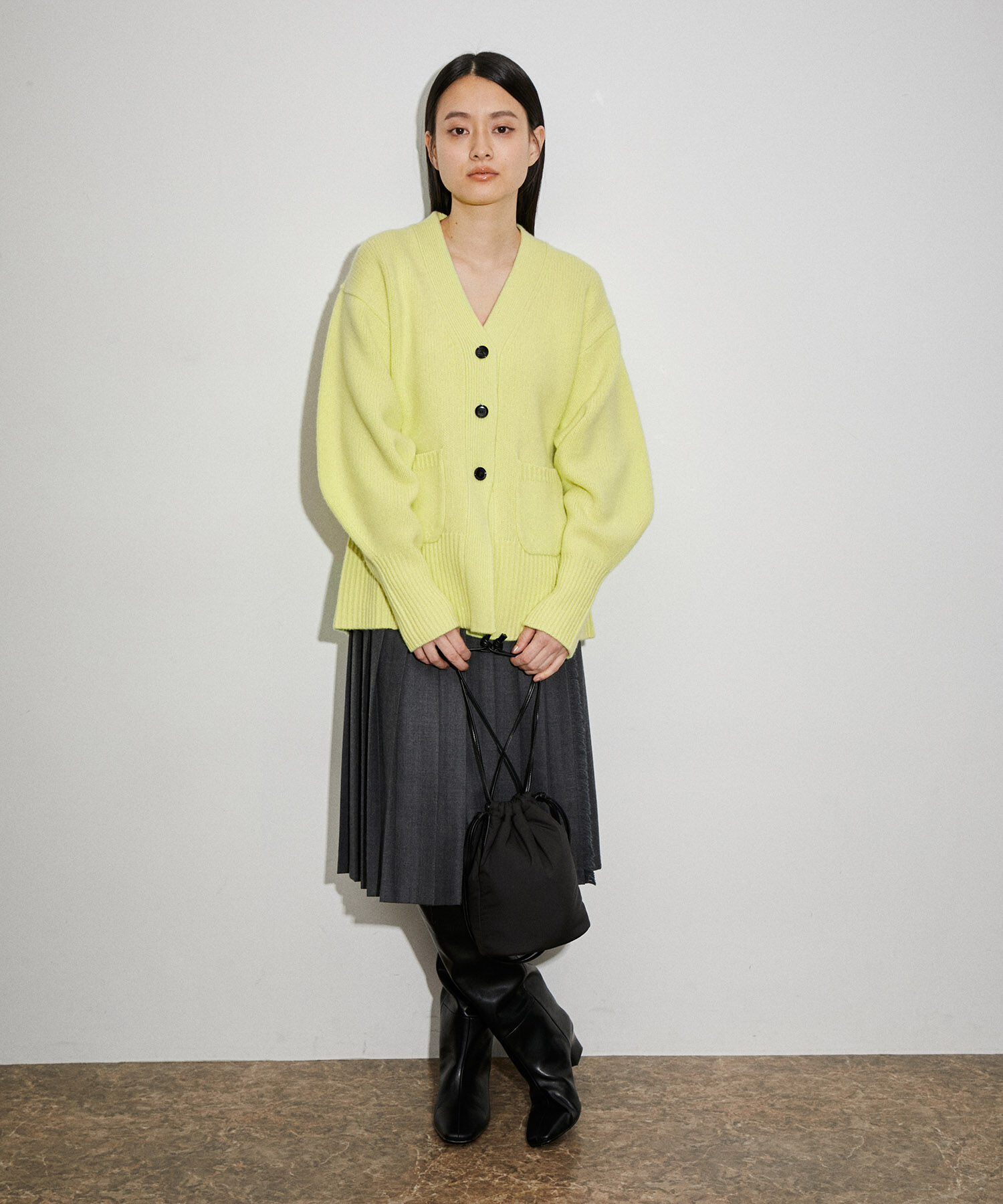 ADAM ET ROPE'「ウールカシミヤシェイプカーディガン」|カーディガン|