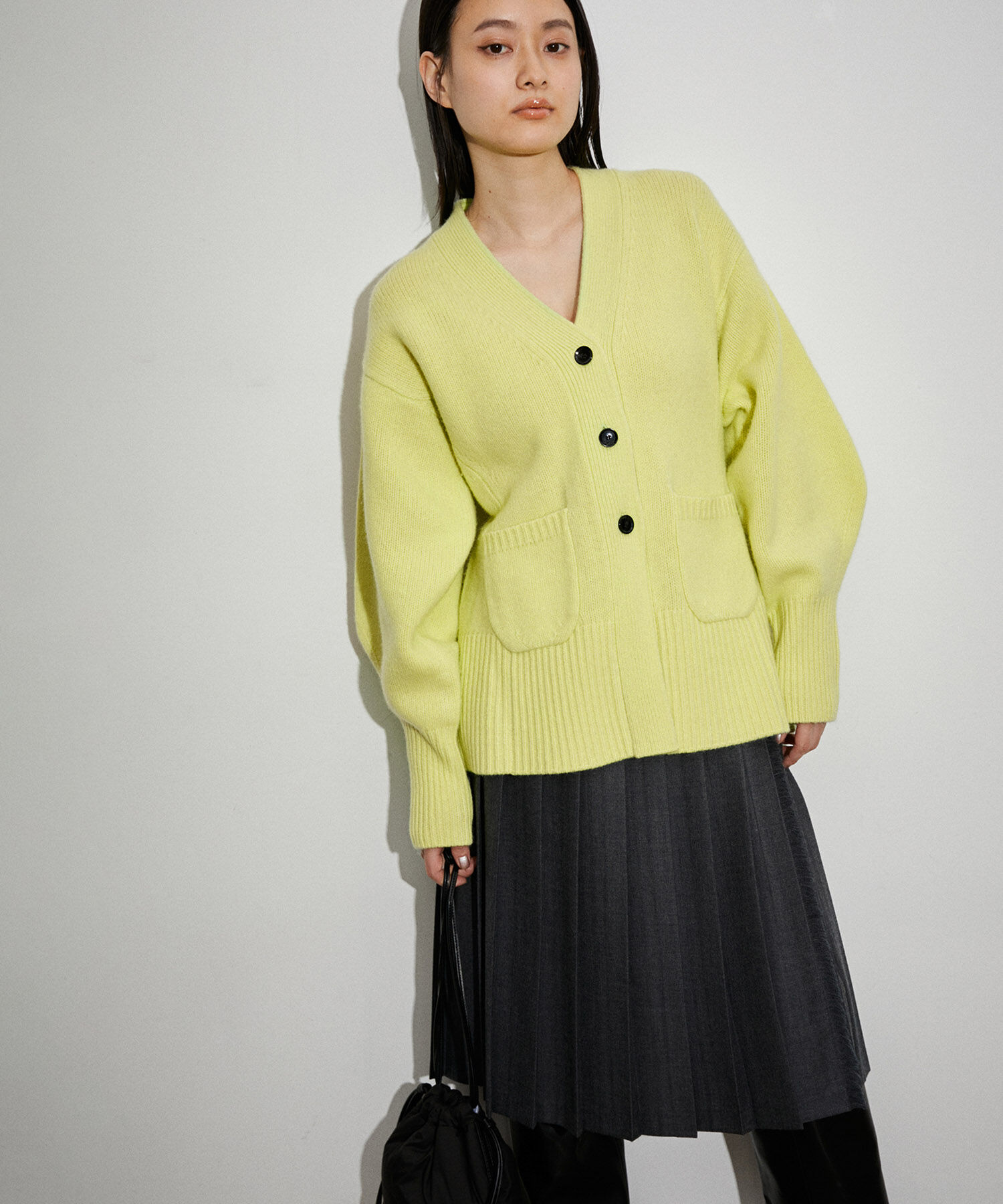 ADAM ET ROPE'「ウールカシミヤシェイプカーディガン」|カーディガン|