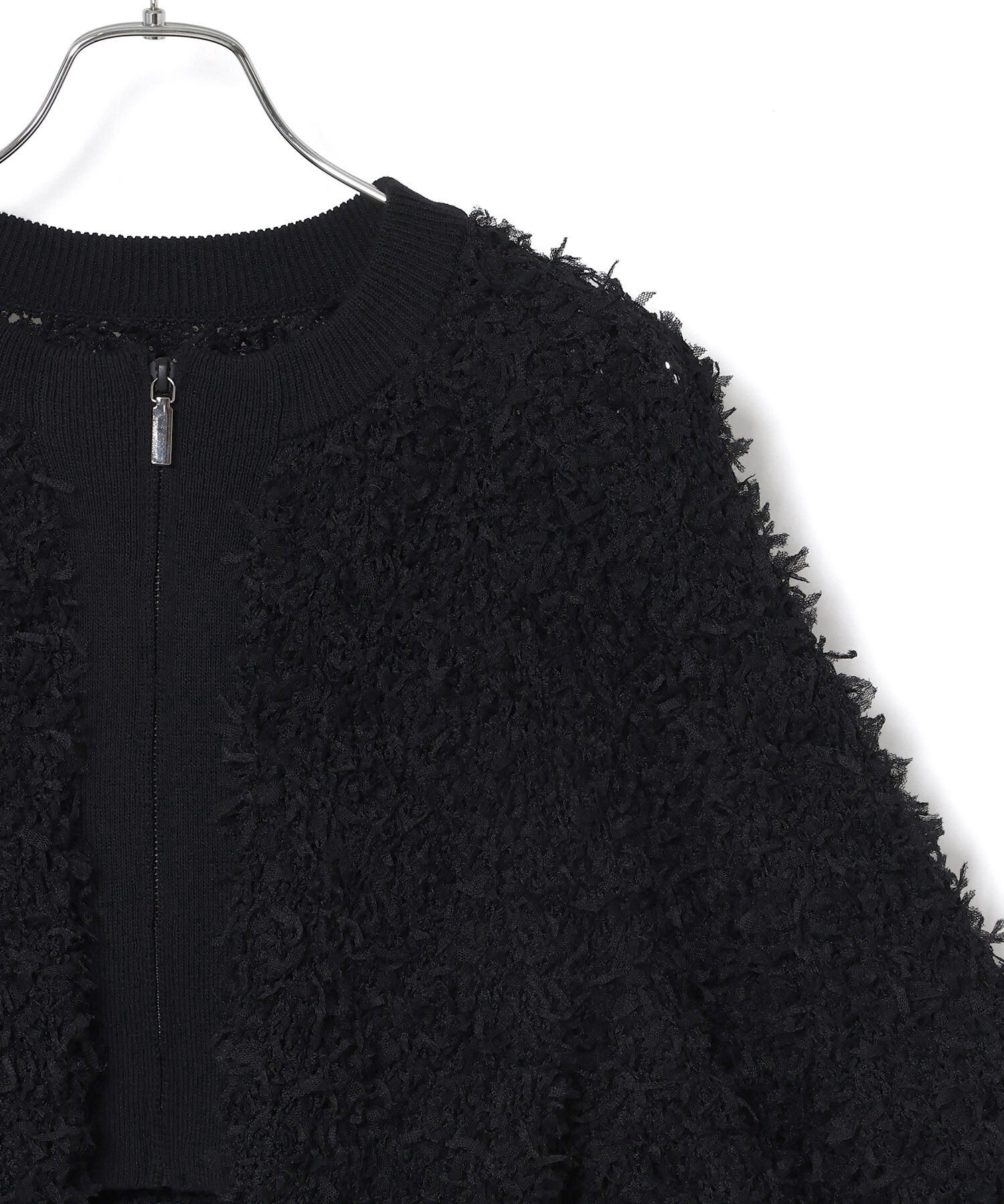 ADAM ET ROPE'「フリンジニットブルゾン」|カーディガン|