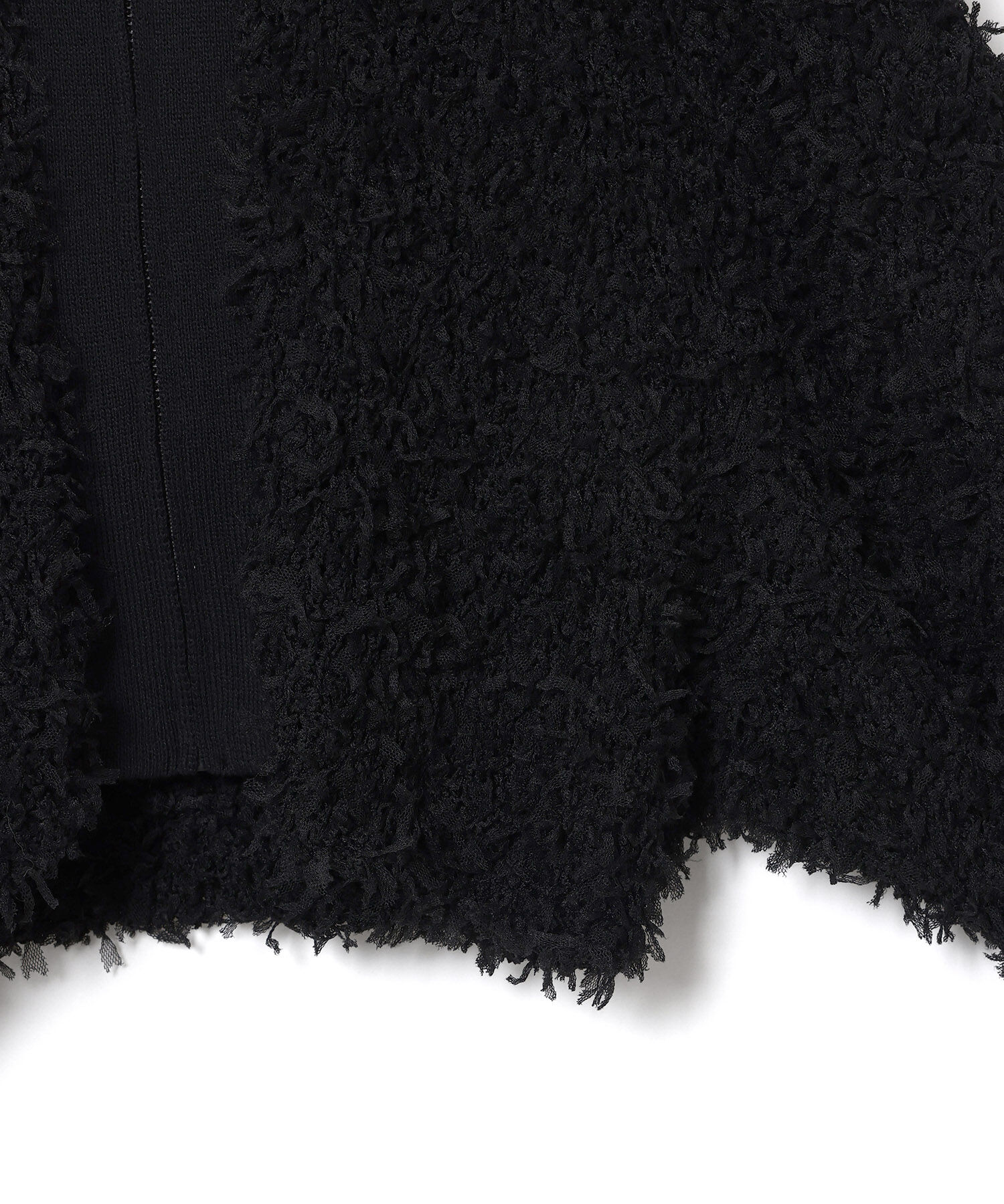 ADAM ET ROPE'「フリンジニットブルゾン」|カーディガン|