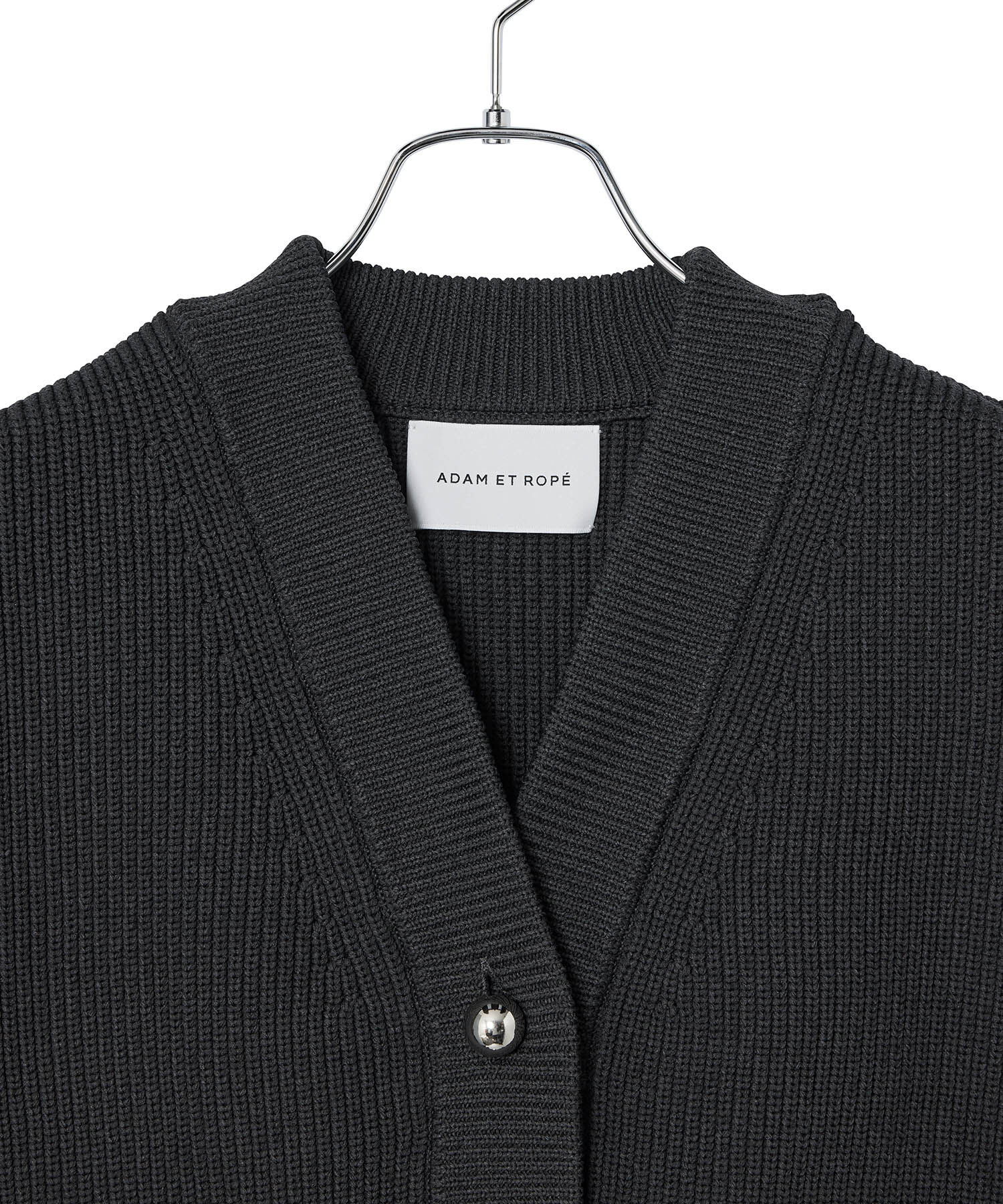 ADAM ET ROPE'「【サステナブル】シアーペプラムカーディガン」|カーディガン|