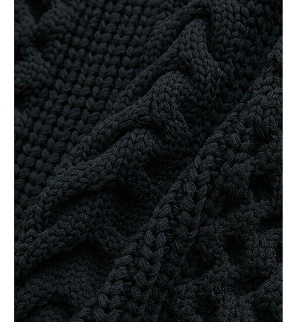 ADAM ET ROPE'「【WEB限定】ボリュームケーブル ニット パーカー / ロングシーズン着用可能 / 超軽量 / ユニセックス」|パーカー|