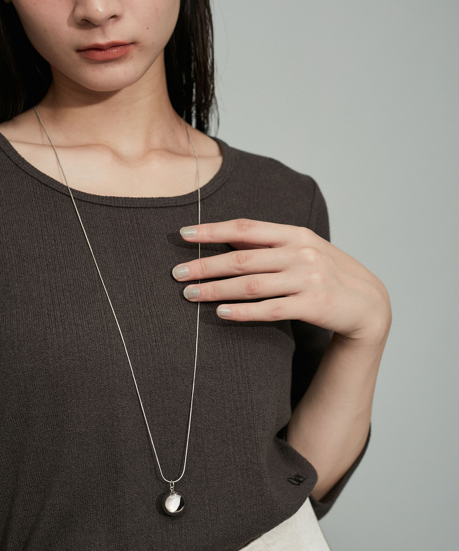 ADAM ET ROPE'「【WEB限定】ボールドットネックレス」|ネックレス|