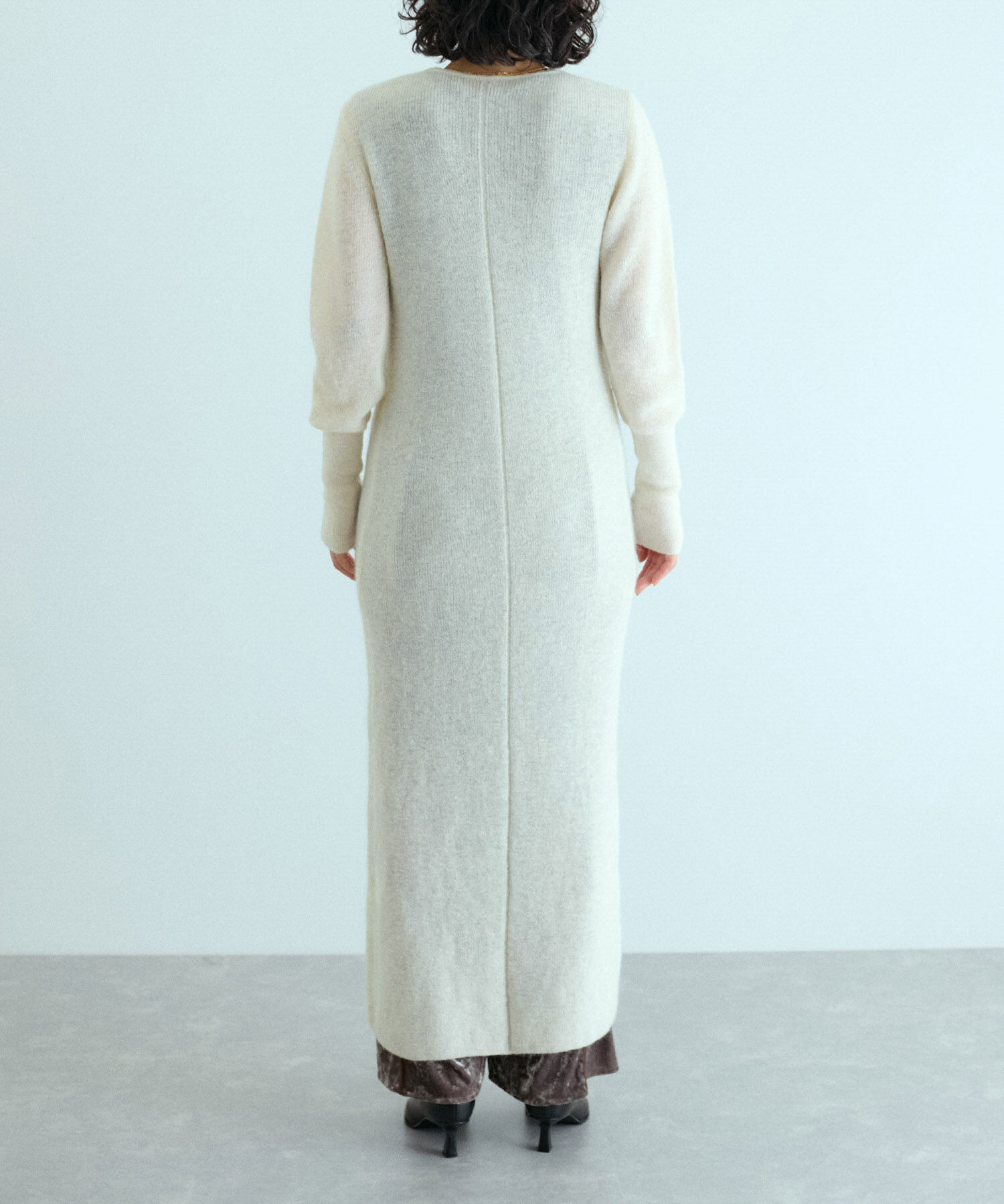 ADAM ET ROPE'「モヘアロングカーディガン」|カーディガン|