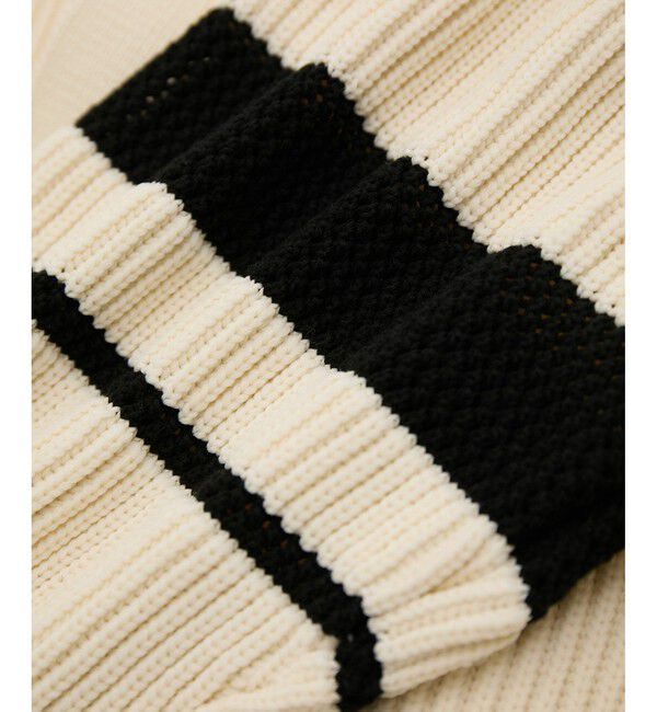 ADAM ET ROPE'「【WEB限定】ハシゴニットカーディガン」|カーディガン|