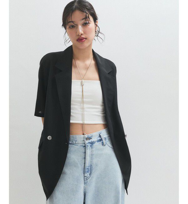 ADAM ET ROPE'「シアージャケット」|テーラードジャケット|