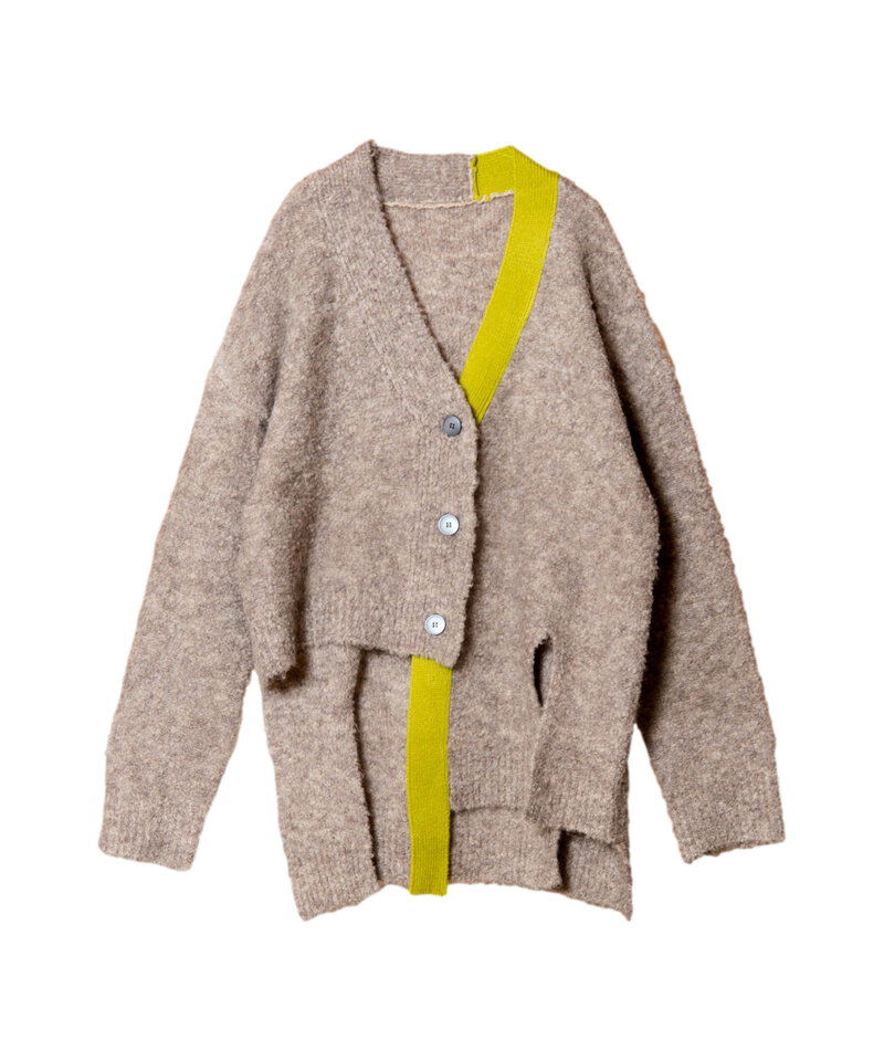  「アシンメトリーニットカーディガン」|ニット・セーター|