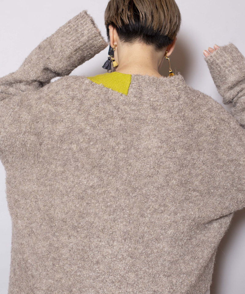  「アシンメトリーニットカーディガン」|ニット・セーター|