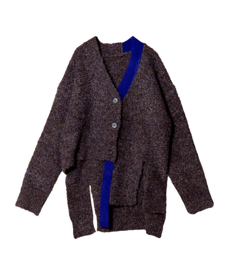  「アシンメトリーニットカーディガン」|ニット・セーター|