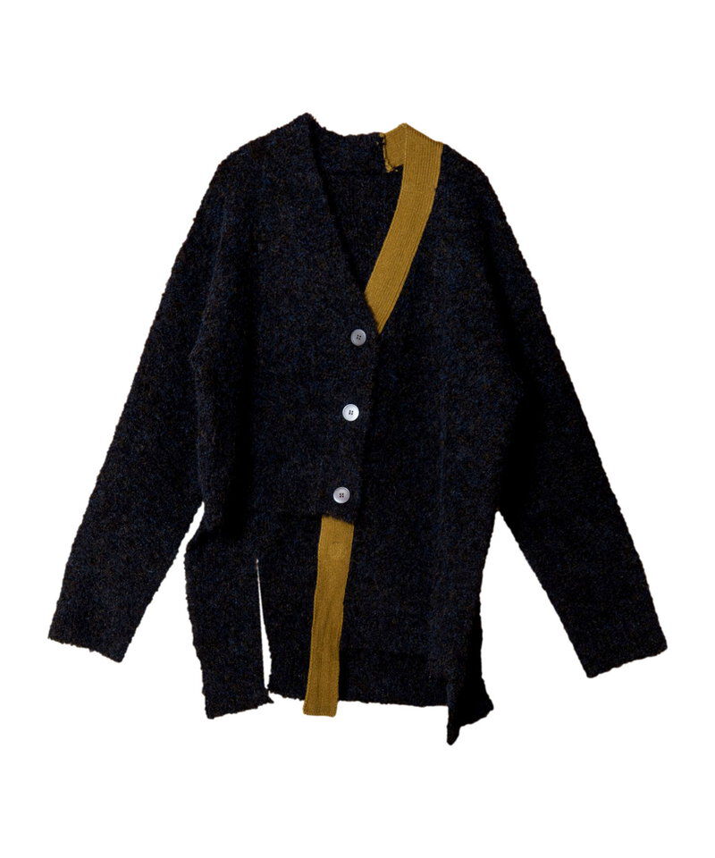  「アシンメトリーニットカーディガン」|ニット・セーター|