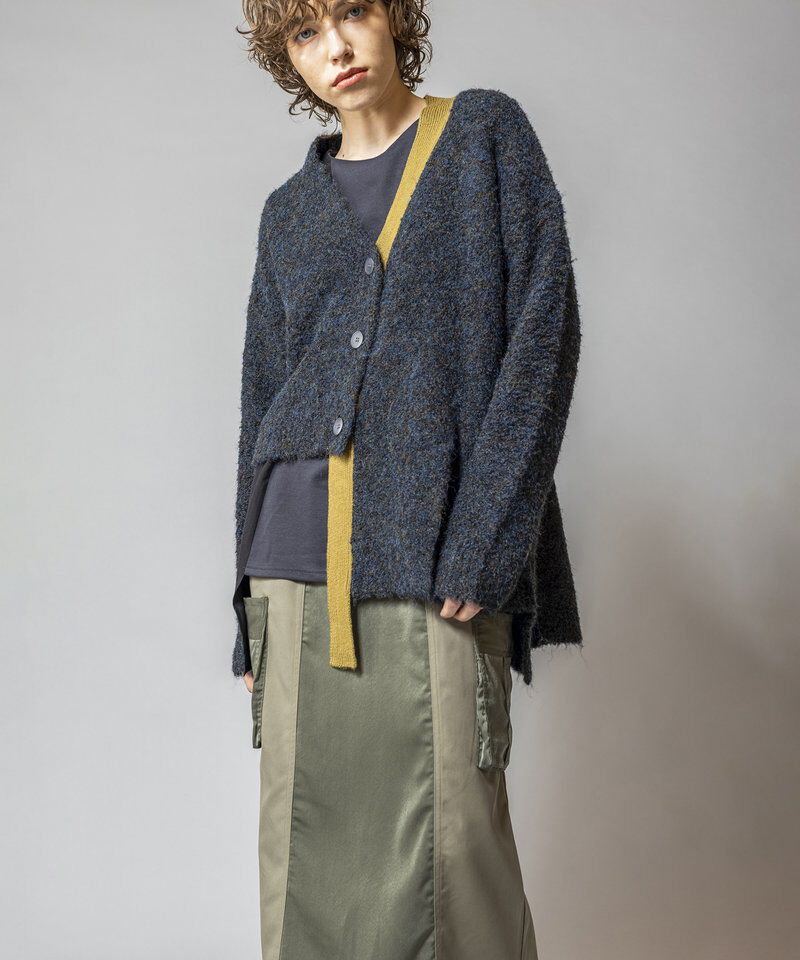  「アシンメトリーニットカーディガン」|ニット・セーター|