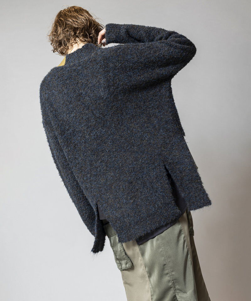  「アシンメトリーニットカーディガン」|ニット・セーター|