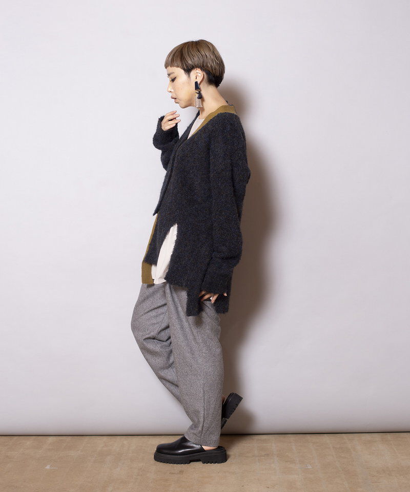  「アシンメトリーニットカーディガン」|ニット・セーター|