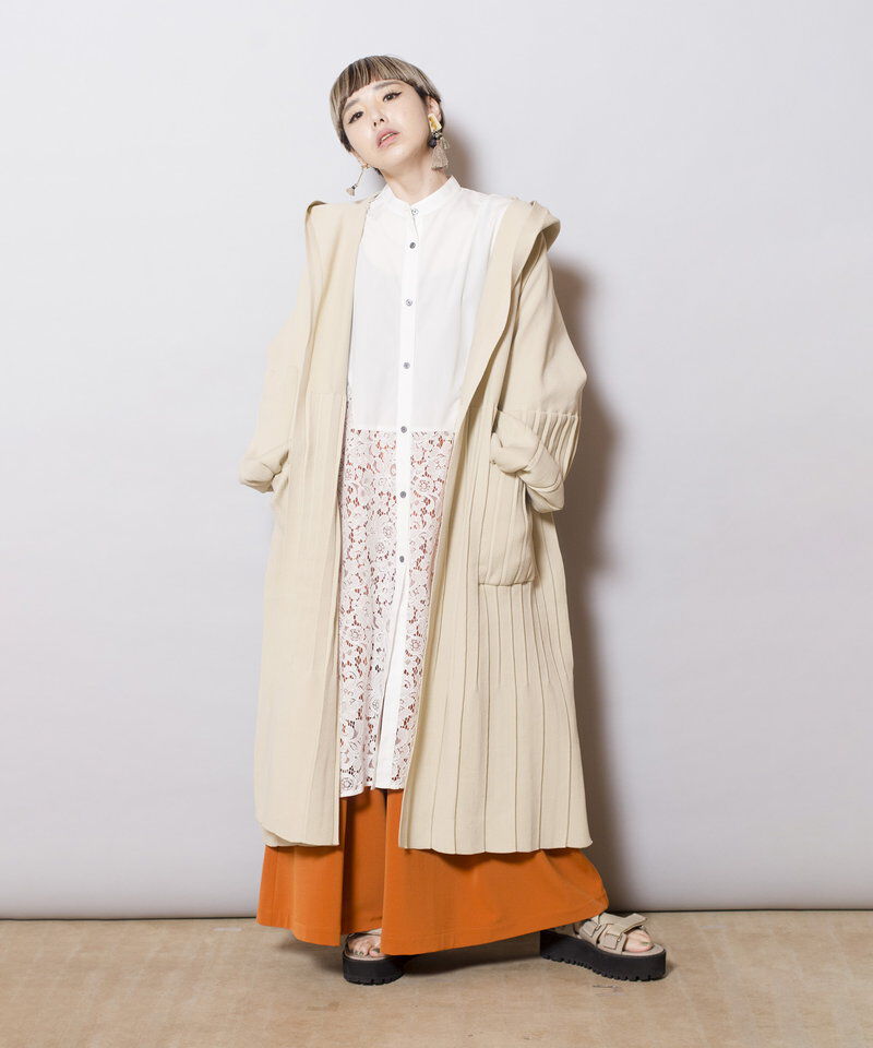  「プリーツニットカーディガン」|ニット・セーター|