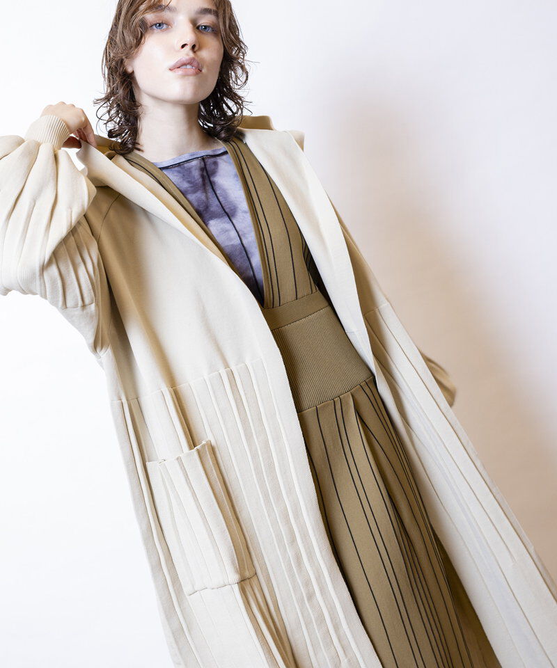  「プリーツニットカーディガン」|ニット・セーター|