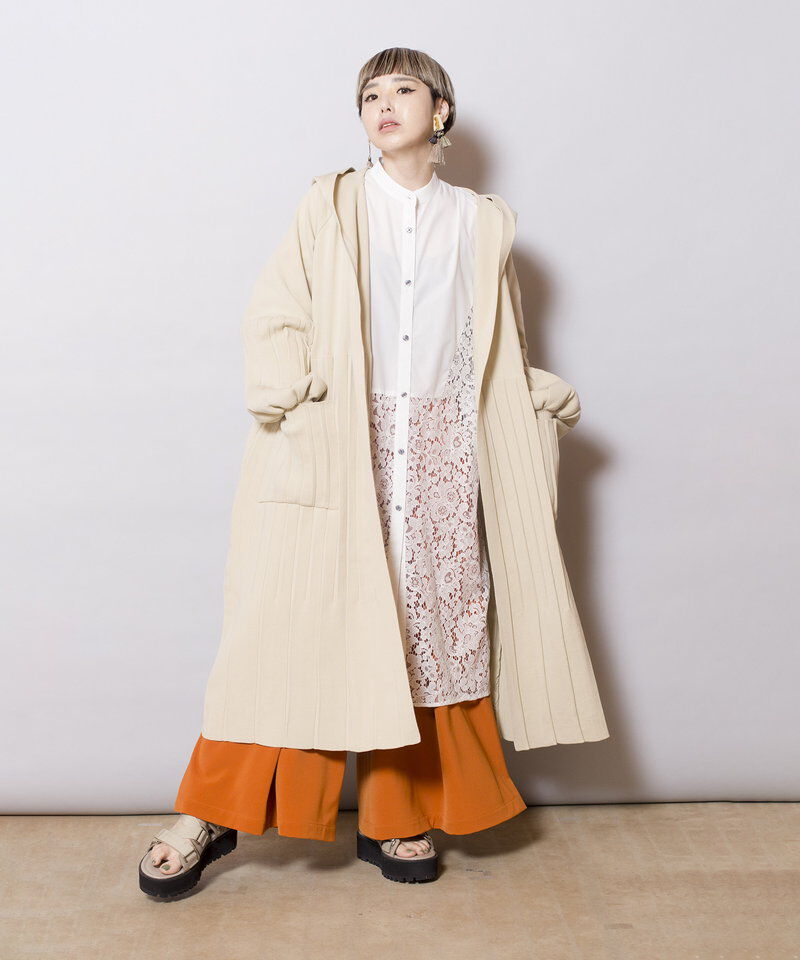  「プリーツニットカーディガン」|ニット・セーター|