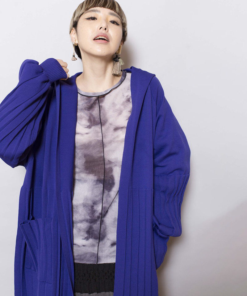  「プリーツニットカーディガン」|ニット・セーター|